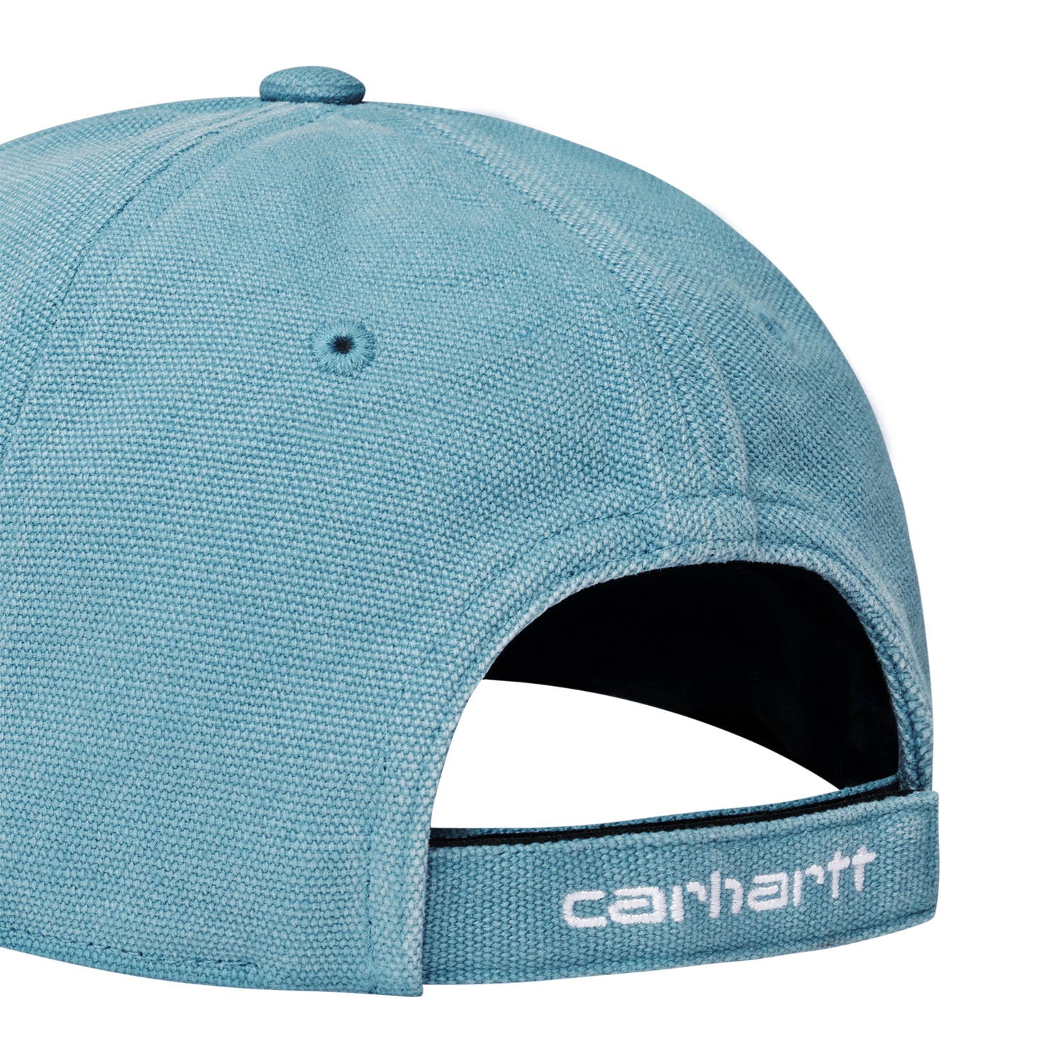 CANVAS 6-PANEL CAP - Blue Japser / White (stone washed)