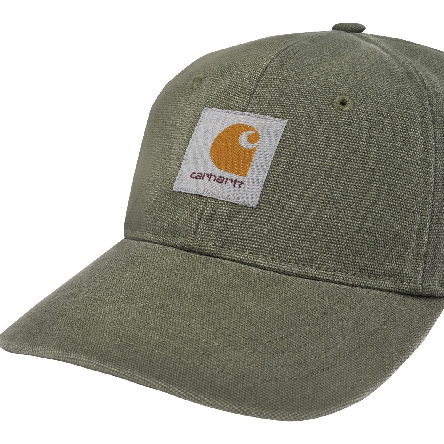 Canvas 6-Panel Cap - Leaf / White (stone washed)