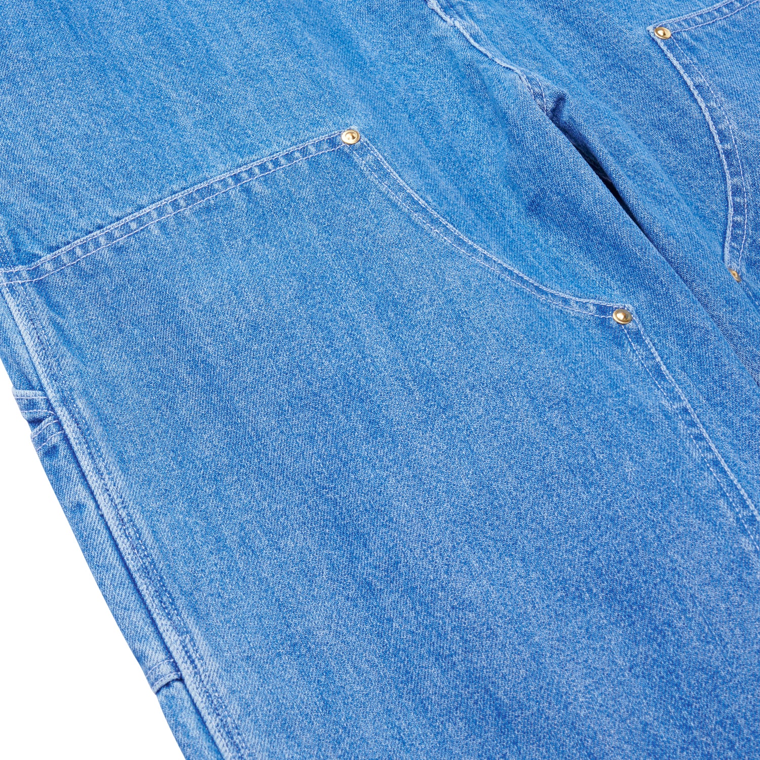 NASH DOUBLE KNEEPANT - Blue (stone washed)
