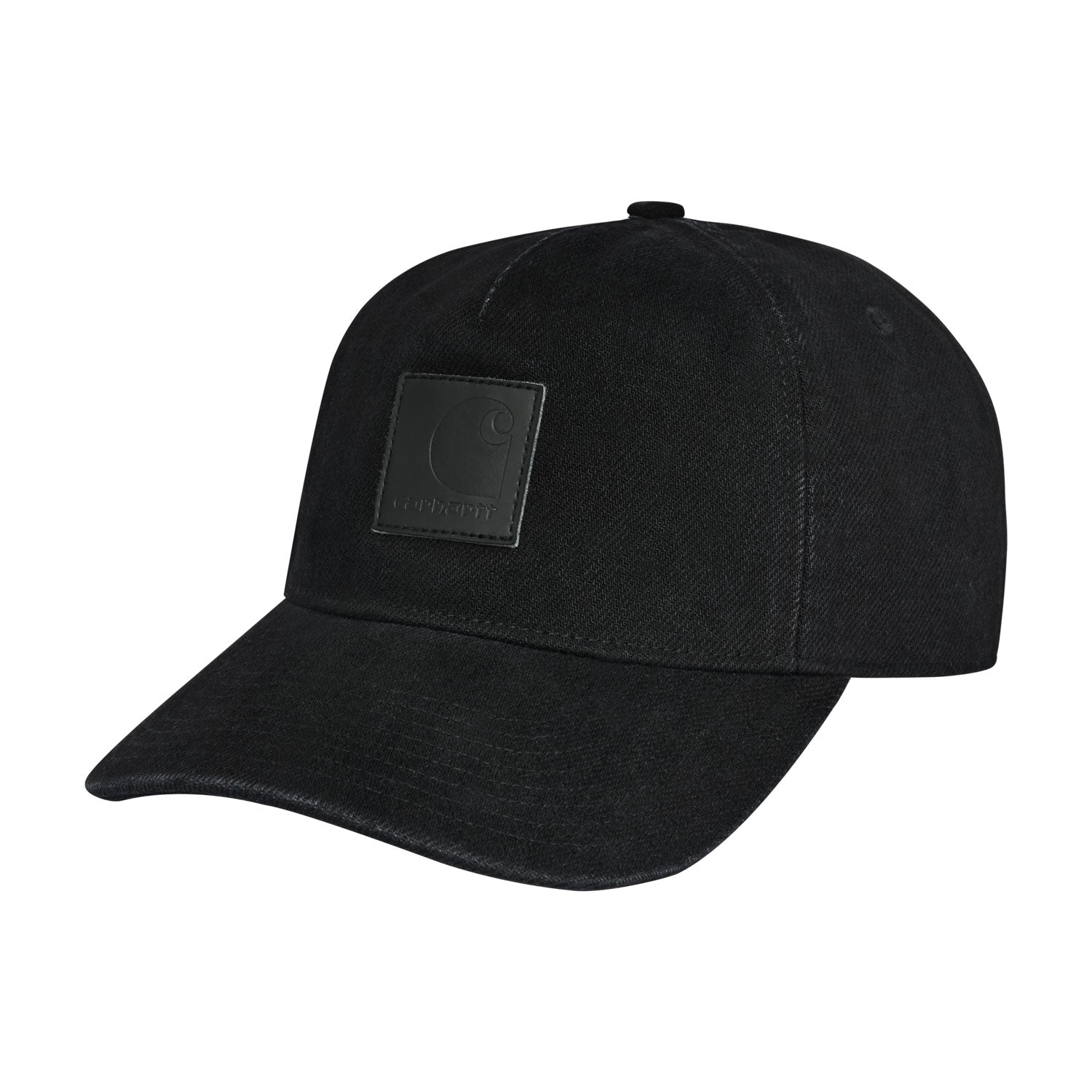 Ethan 5-Panel Cap - Black enzyme bleach washed