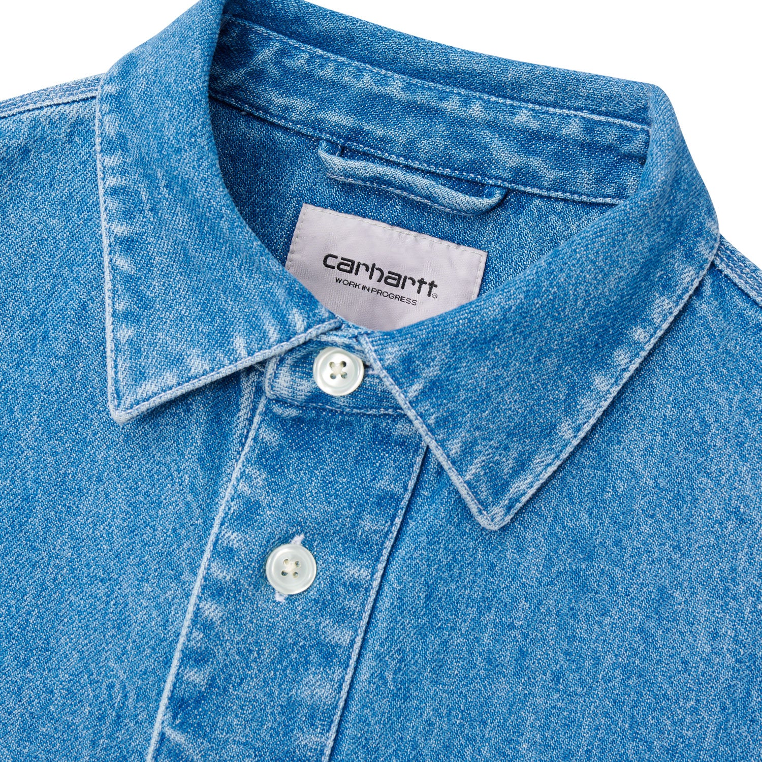 L/S Ethan Shirt - Blue stone washed