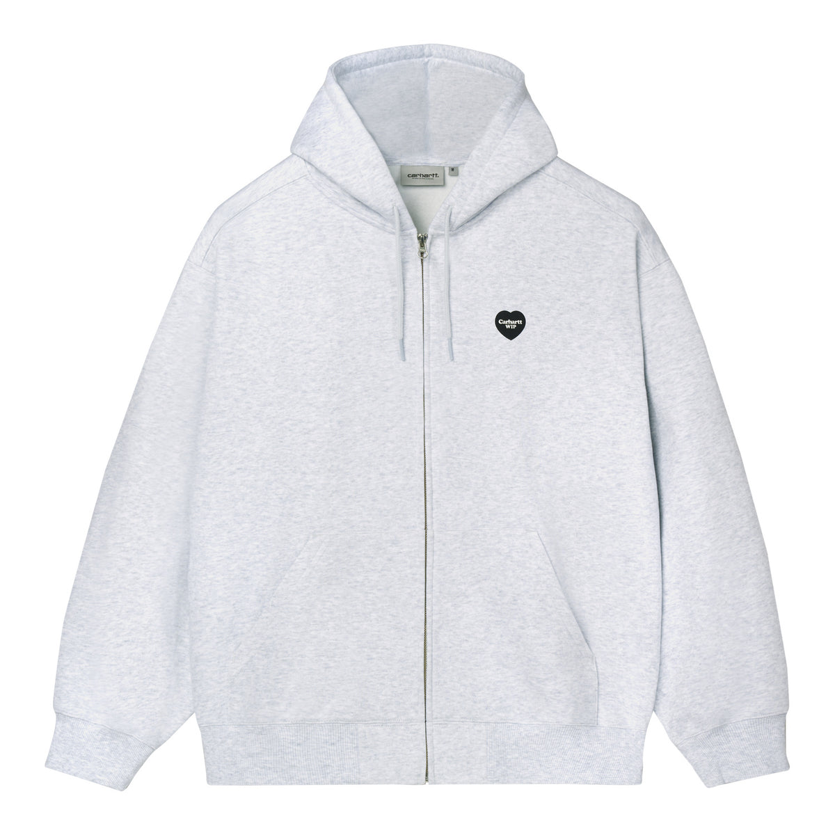 Hooded WIP Heart Jacket - Ash Heather