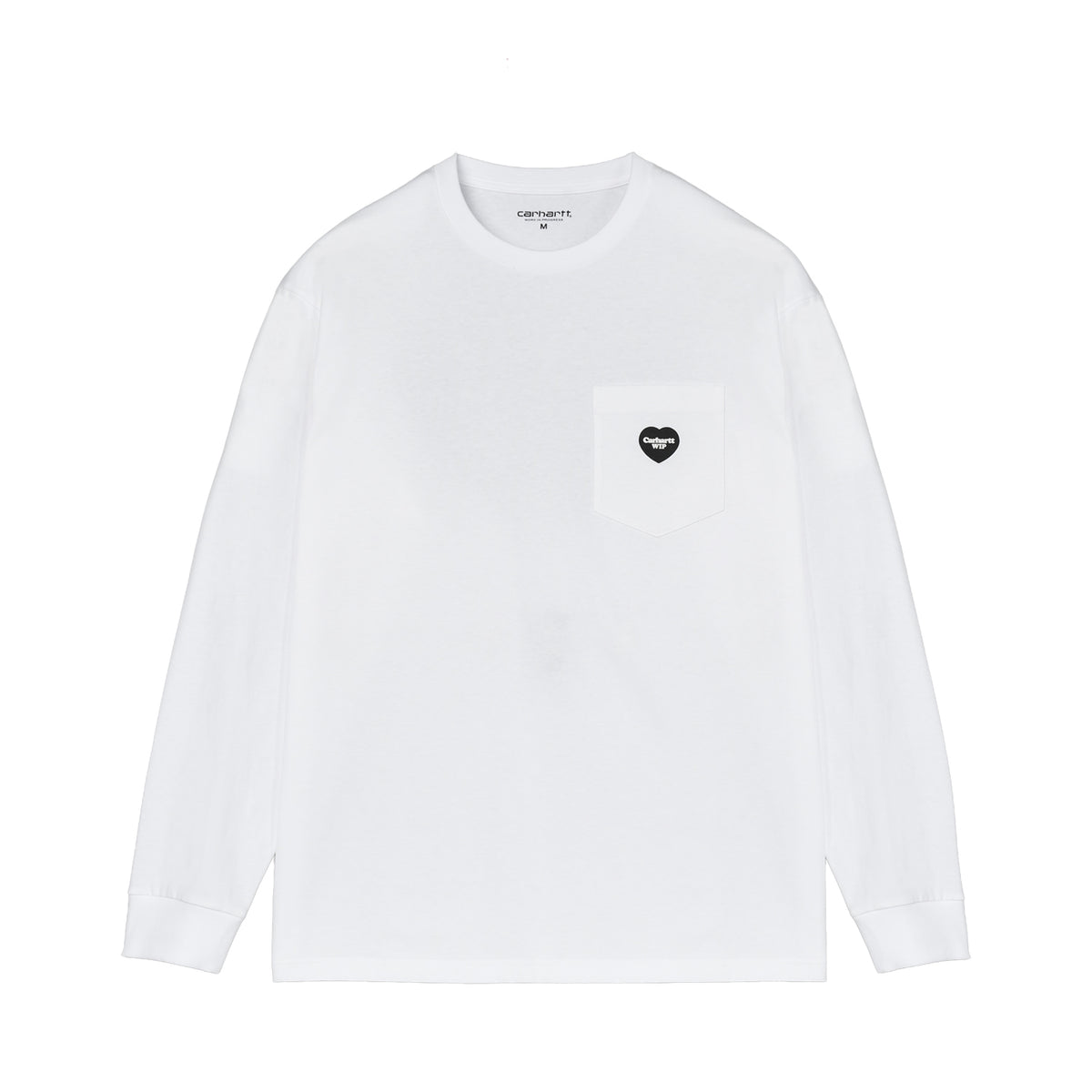L/S WIP Heart Pocket T-shirt - White