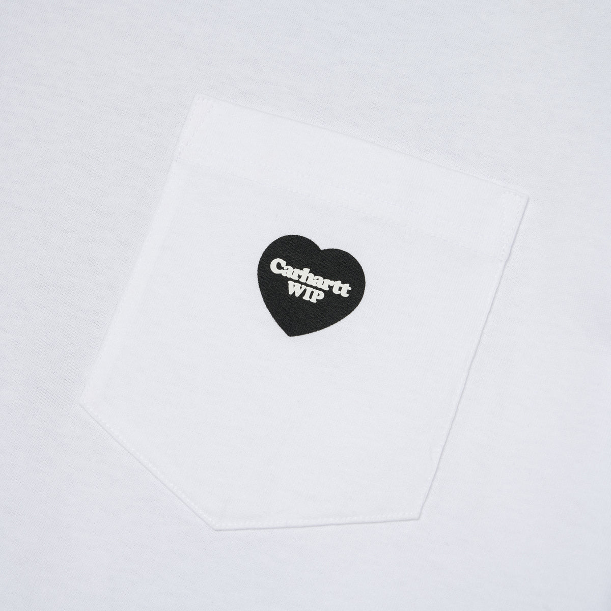 L/S WIP Heart Pocket T-shirt - White