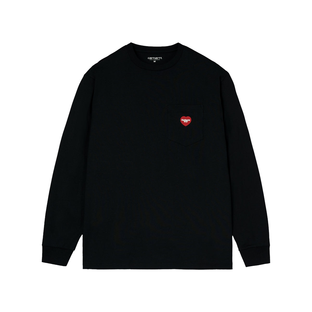 L/S WIP Heart Pocket T-shirt - Black