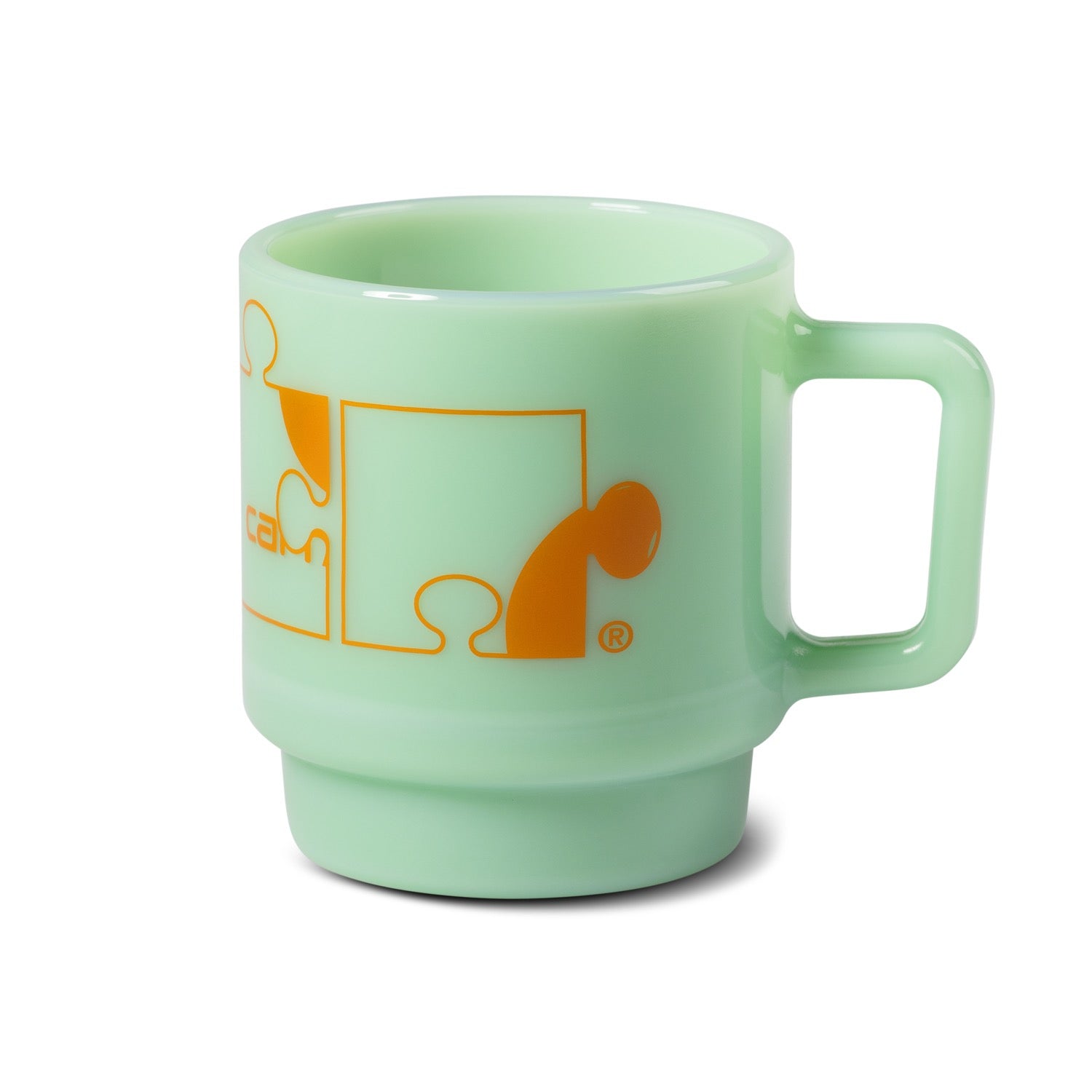 ASSEMBLE GLASS MUG - Jade/Carhartt Orange