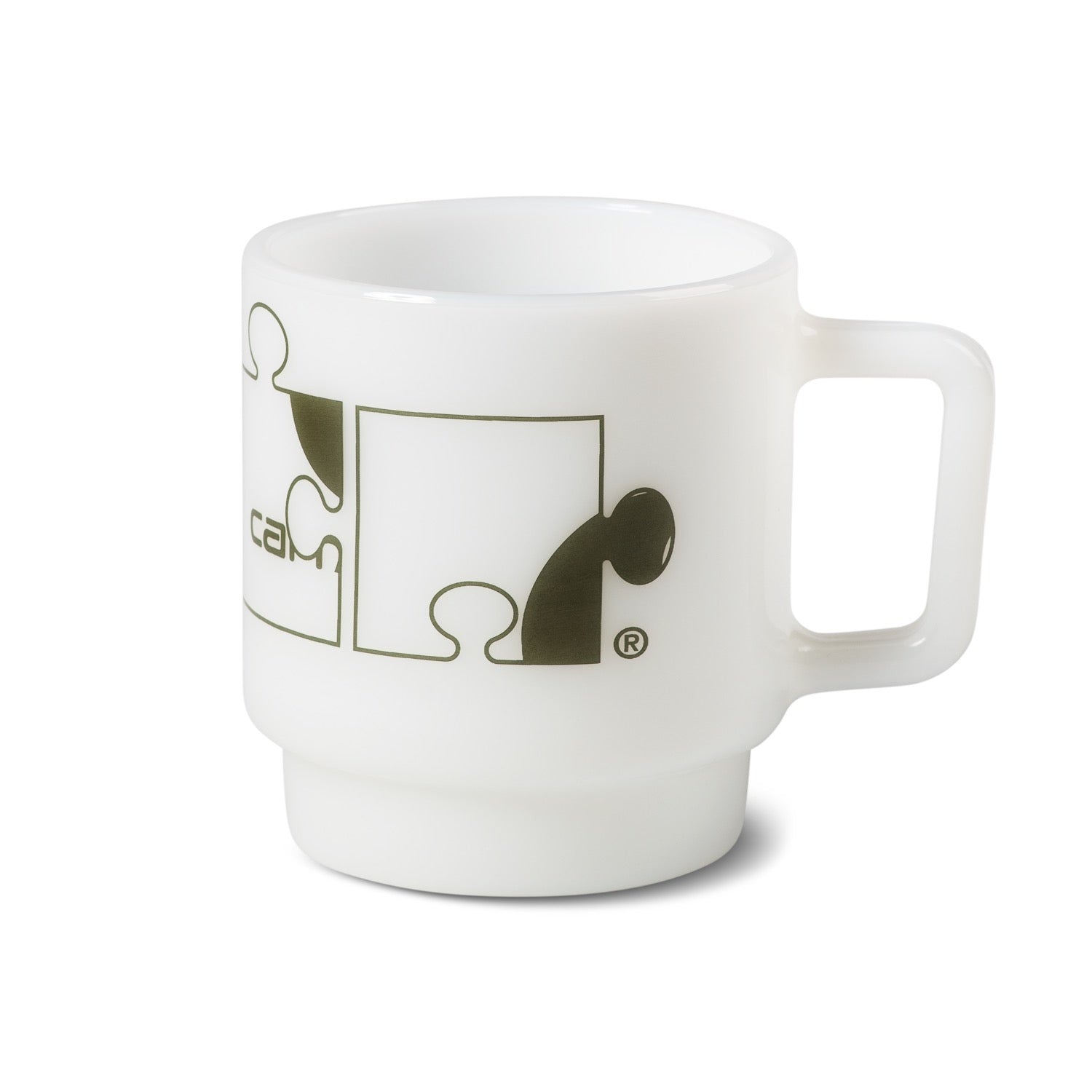 ASSEMBLE GLASS MUG - White / Plant
