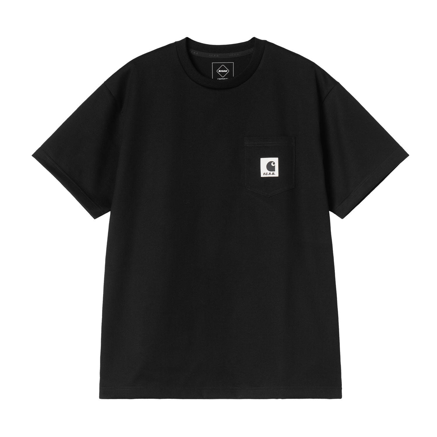 CARHARTT WIP x FCRB S/S POCKET TEE - BLACK