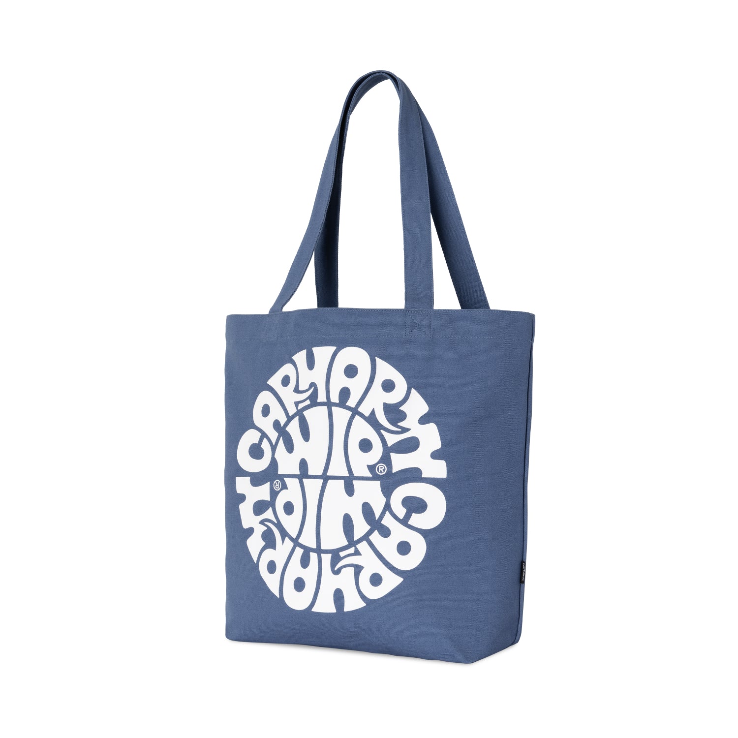 CANVAS GRAPHIC TOTE - Jazzy Print, Blue Iris