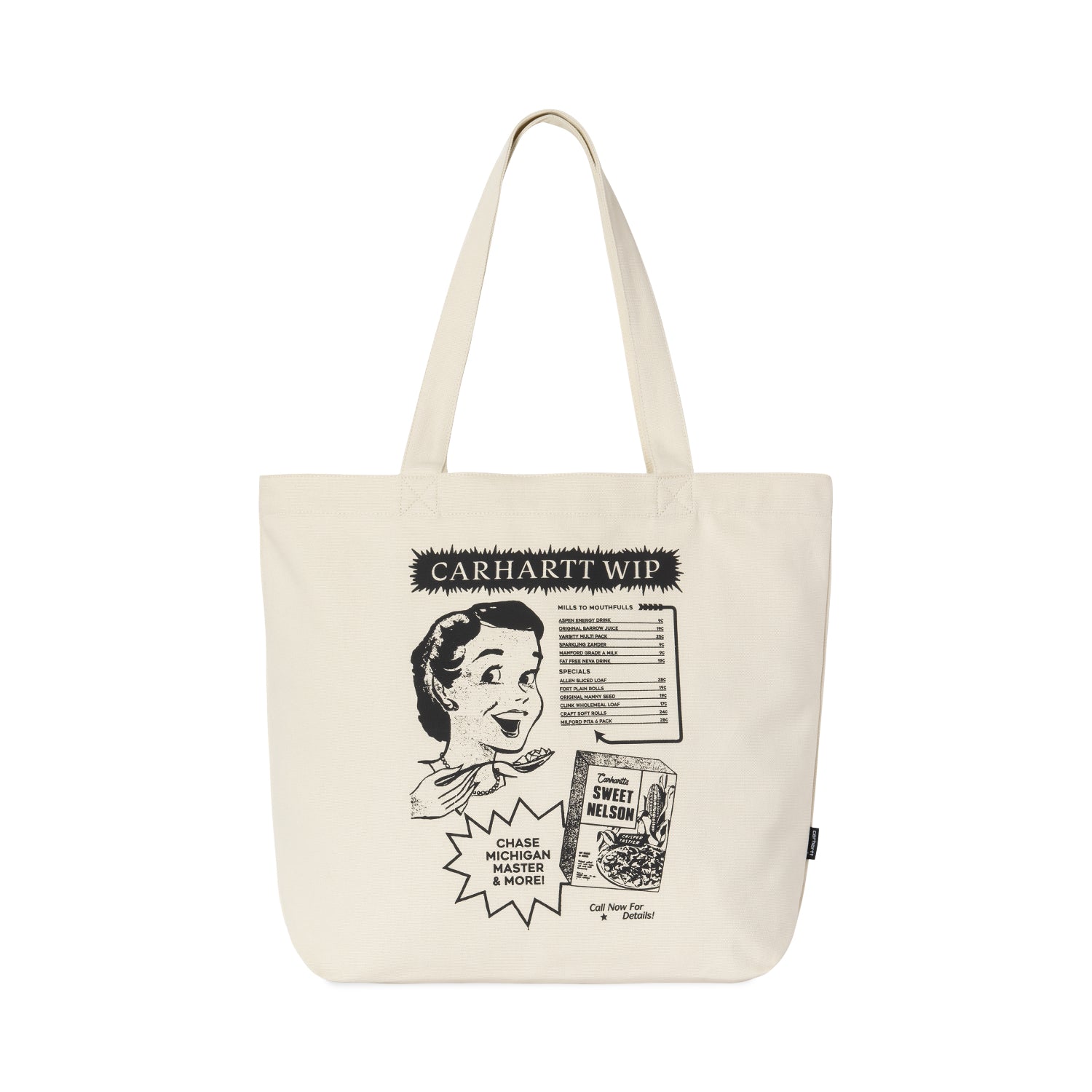 CANVAS GRAPHIC TOTE - Catalogue Print, Natural