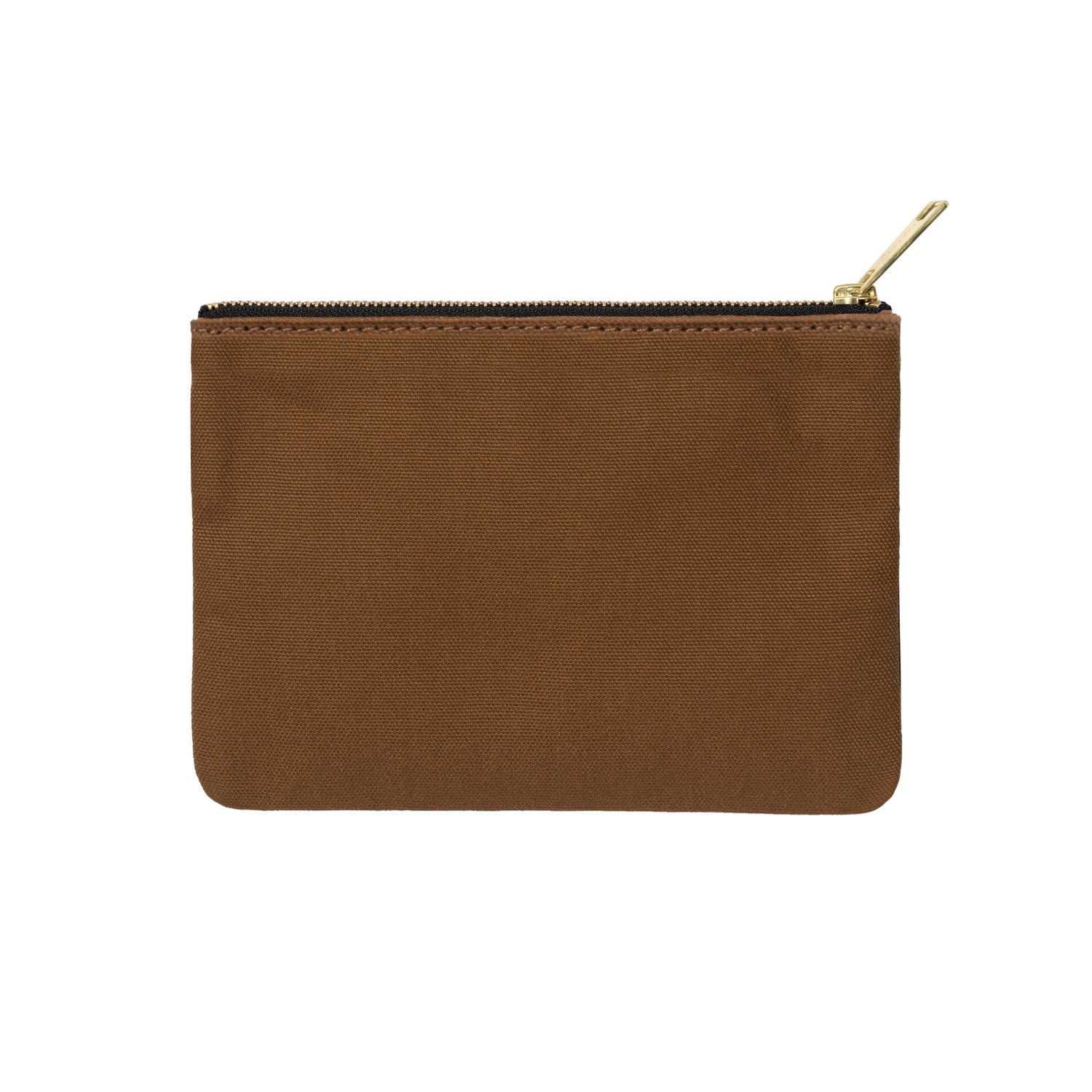 CANVAS GRAPHIC ZIP WALLET - Safety Pin Embroidery, Hamilton Brown
