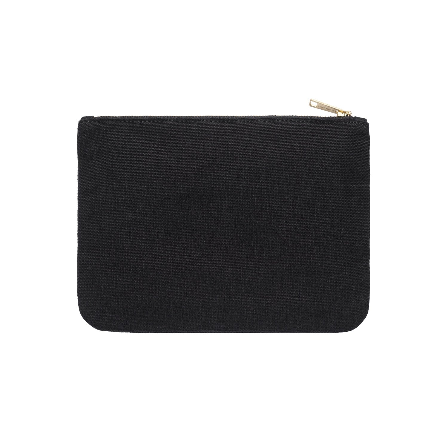 CANVAS GRAPHIC ZIP WALLET - Safety Pin Embroidery, Black / White