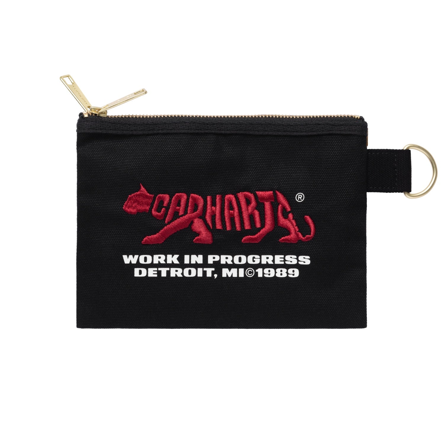 CANVAS GRAPHIC ZIP WALLET - Rocky Print, Black