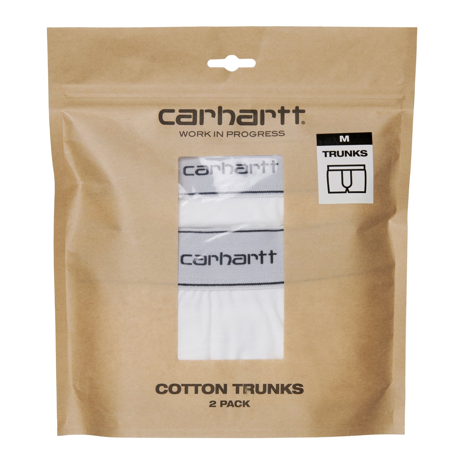 COTTON TRUNKS - White+White