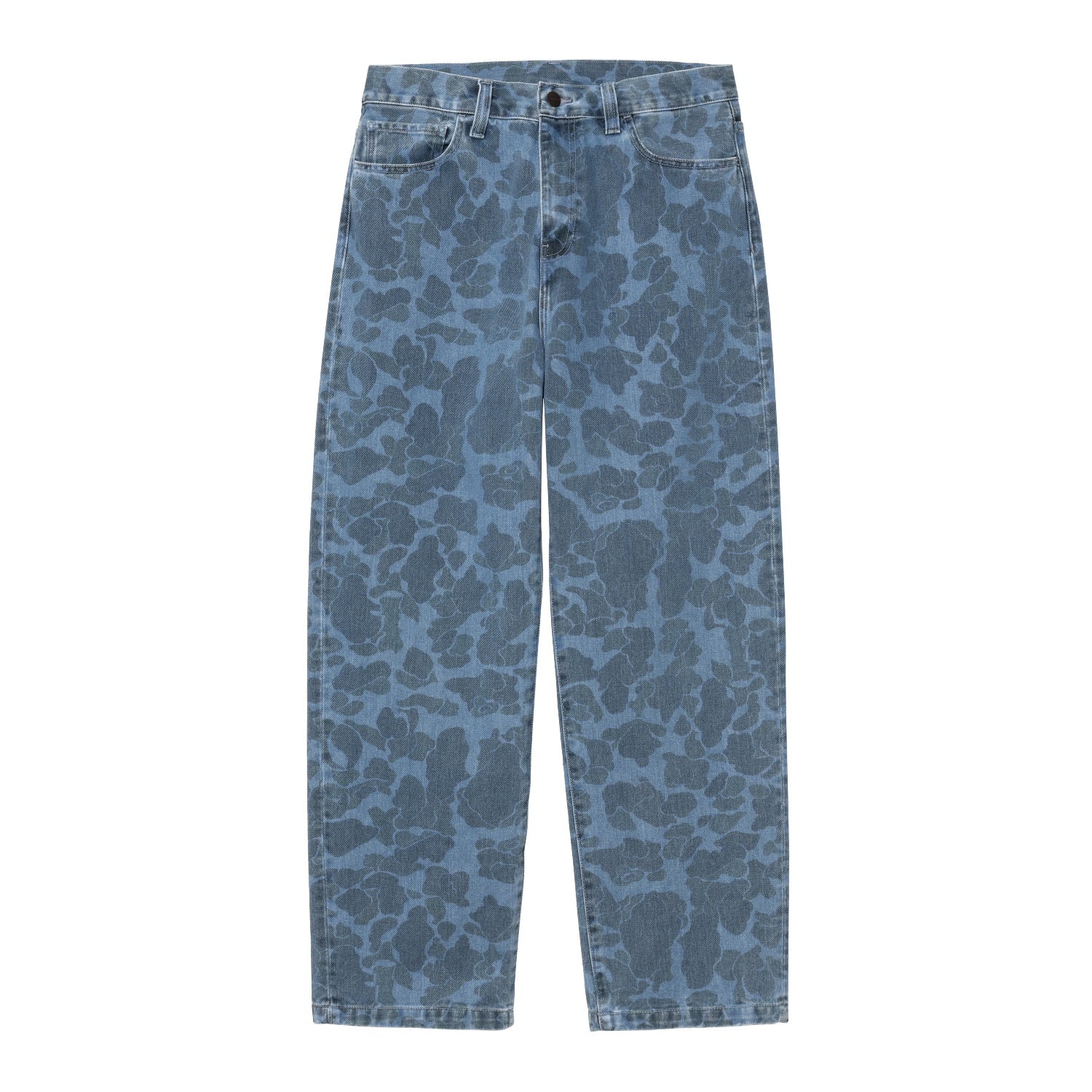 DUCK LANDON PANT - Camo Duck, Blue (bleached)