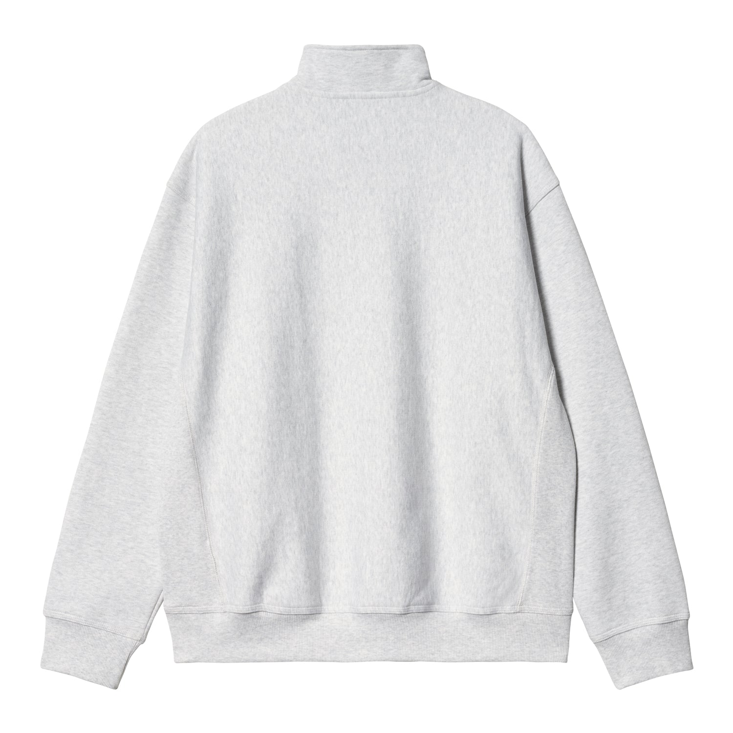 HALF ZIP AMERICAN SCRIPT SWEAT - Ash Heather
