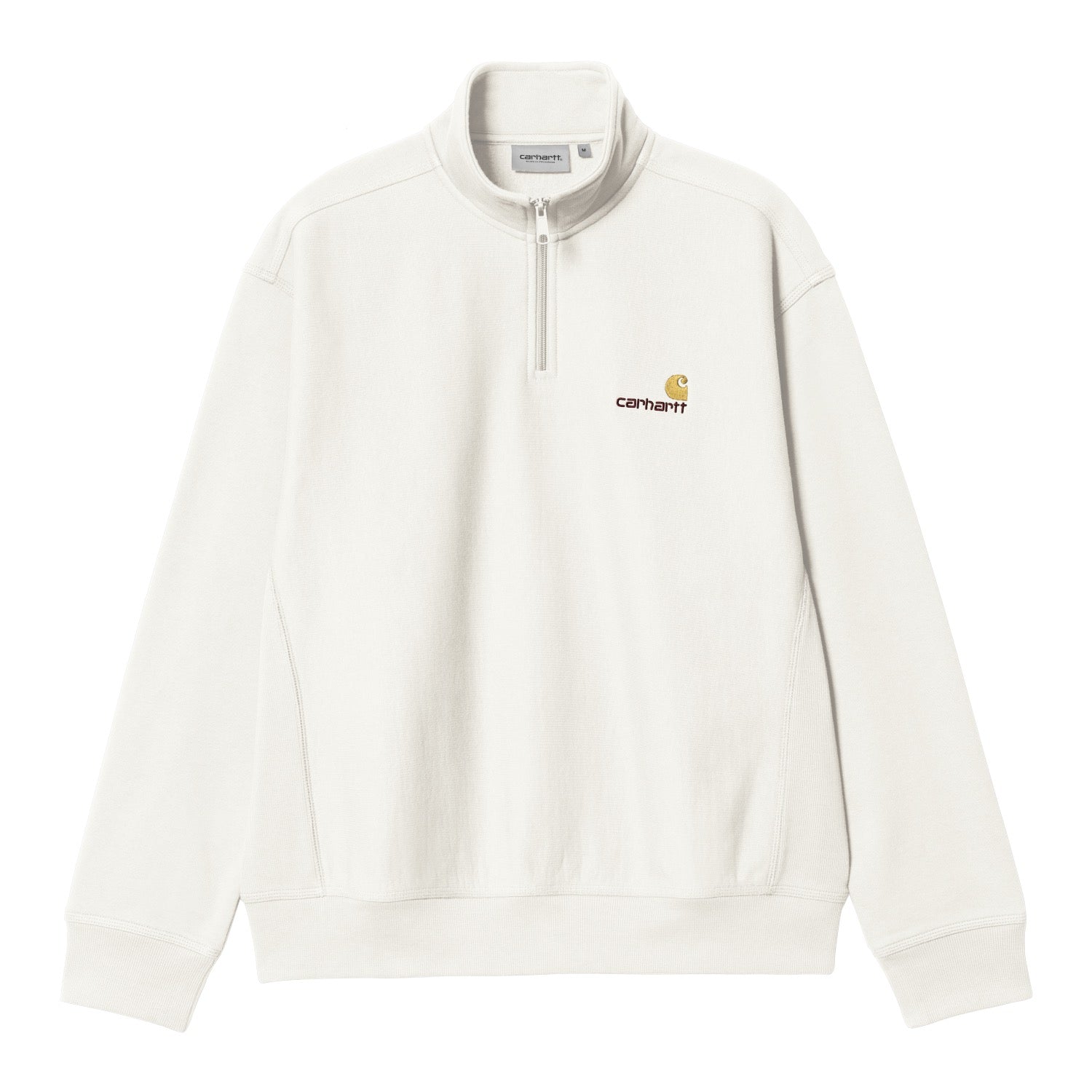 ハーフジップアメリカンスクリプトスウェットシャツ 