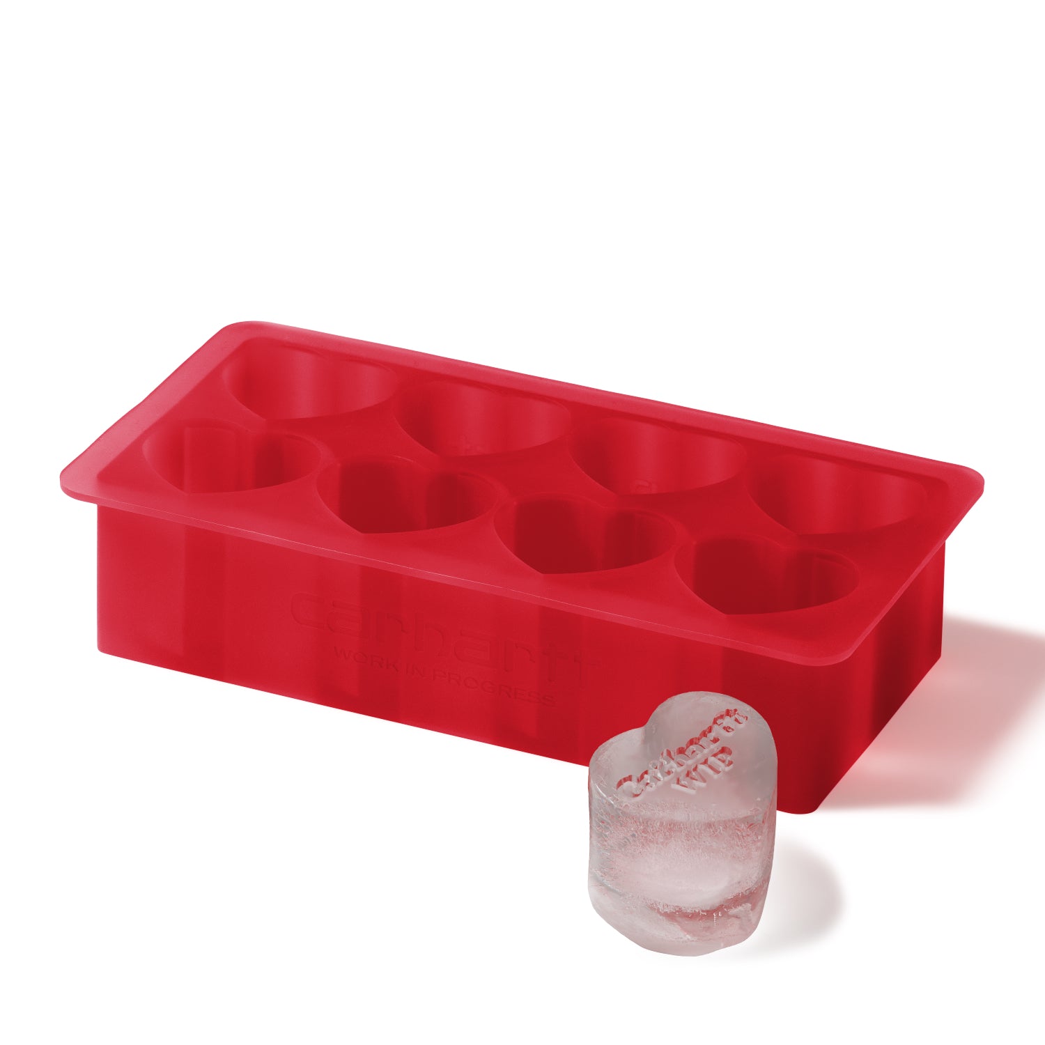 HEART ICE CUBE TRAY - Scarlet