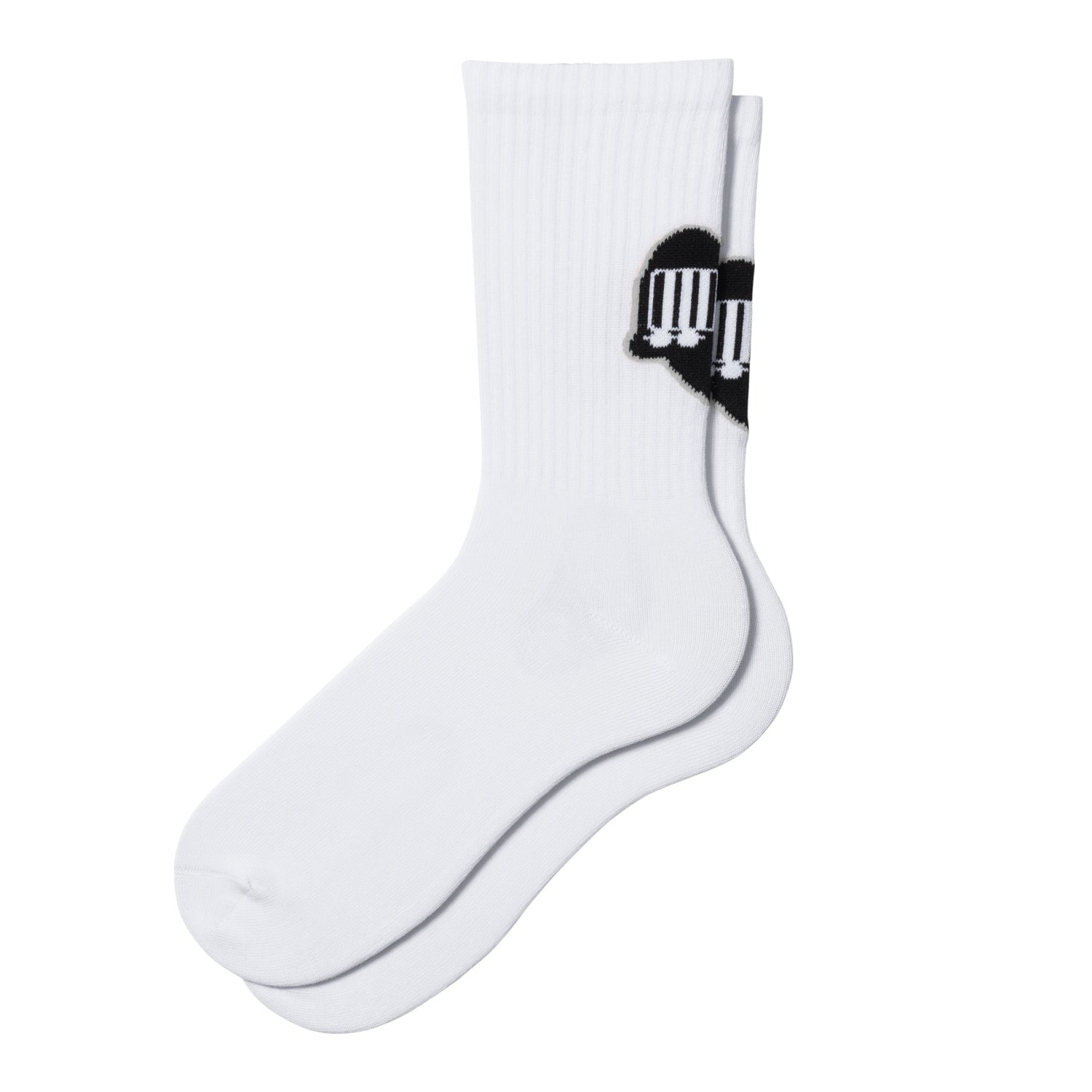 HEART TRAIN SOCKS - White