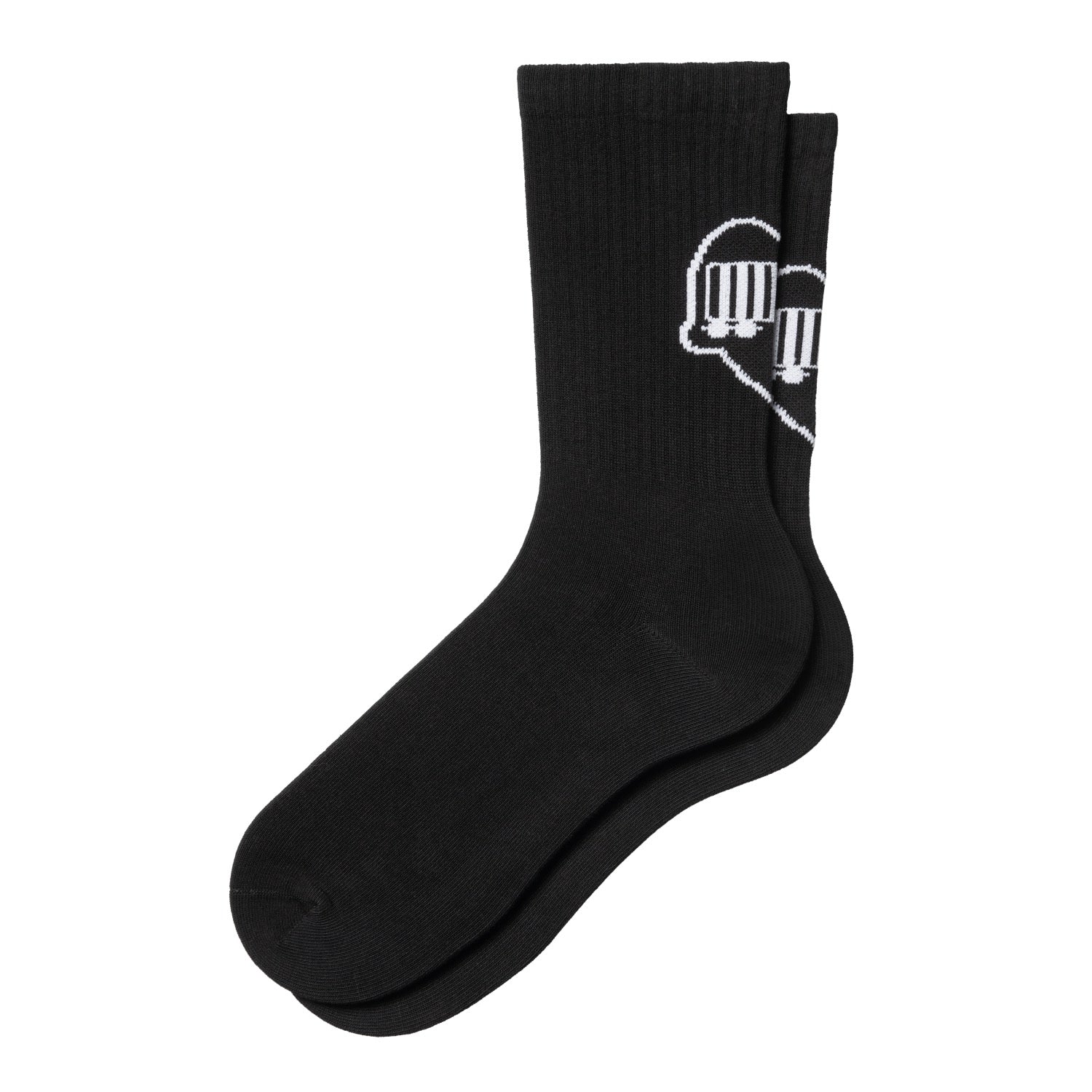 HEART TRAIN SOCKS - Black