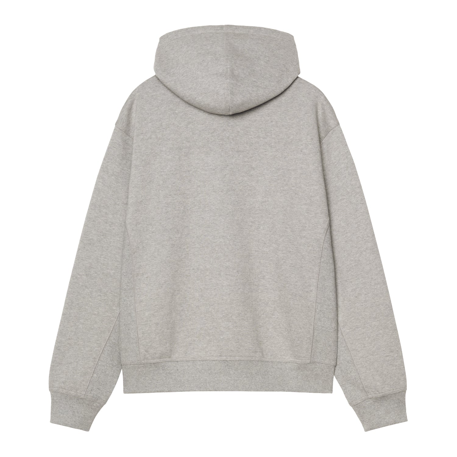 HOODED AMERICAN SCRIPT JACKET - Grey Heather