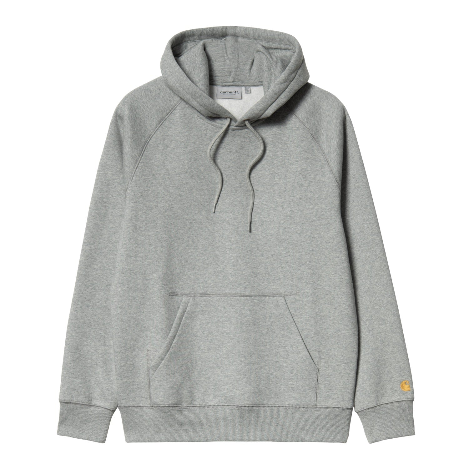 HOODED CHASE SWEAT - Grey Heather / Gold