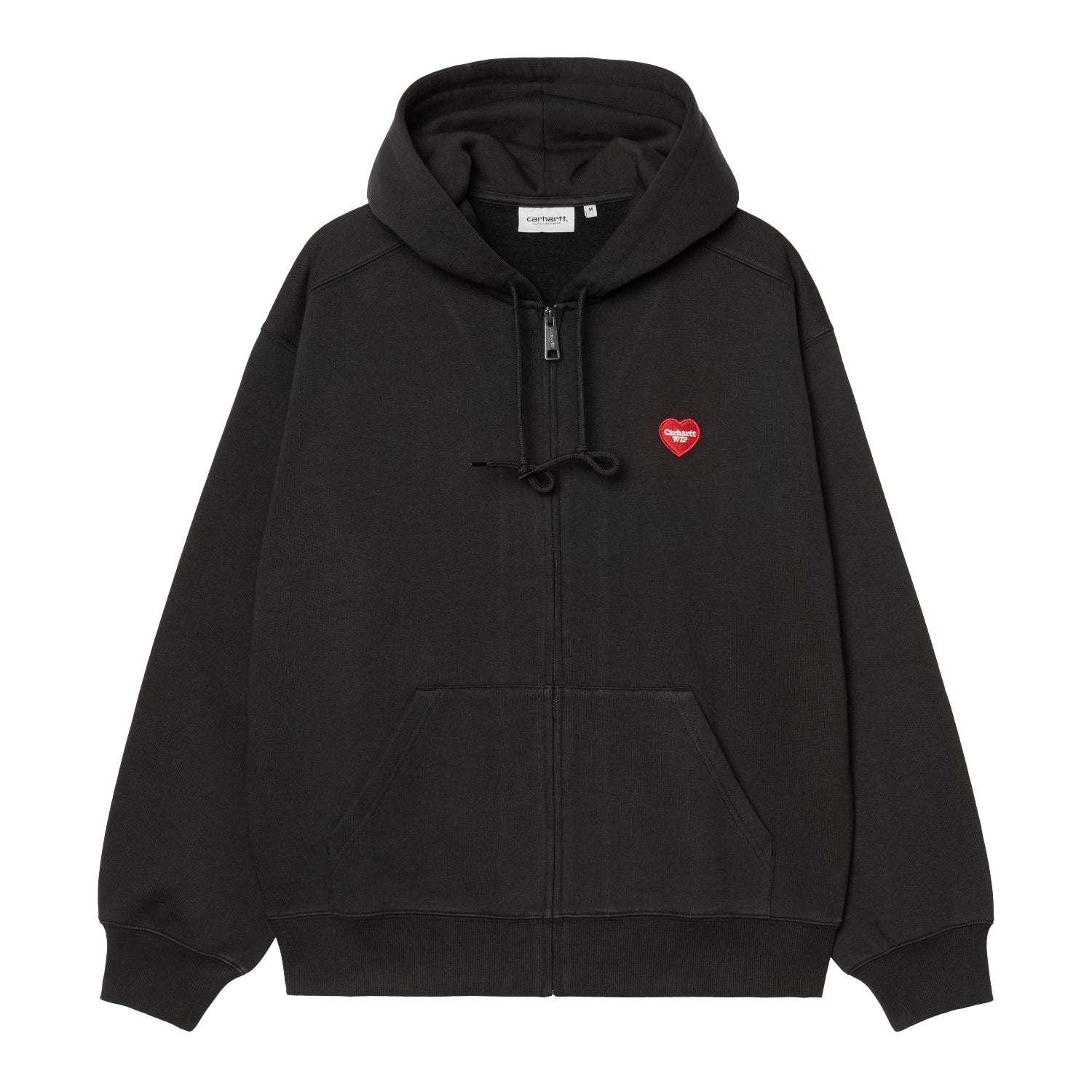 HOODEDHEART II HARTT SWEAT JACKET - Black