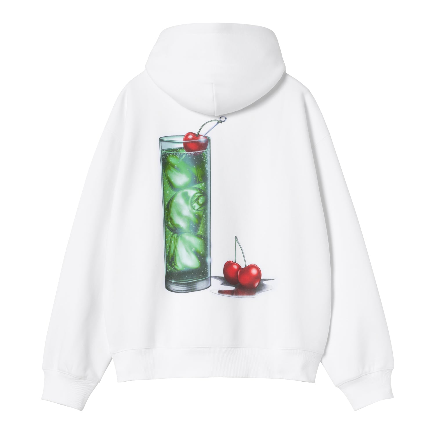 HOODED JAKE GARCIA SWEAT - White