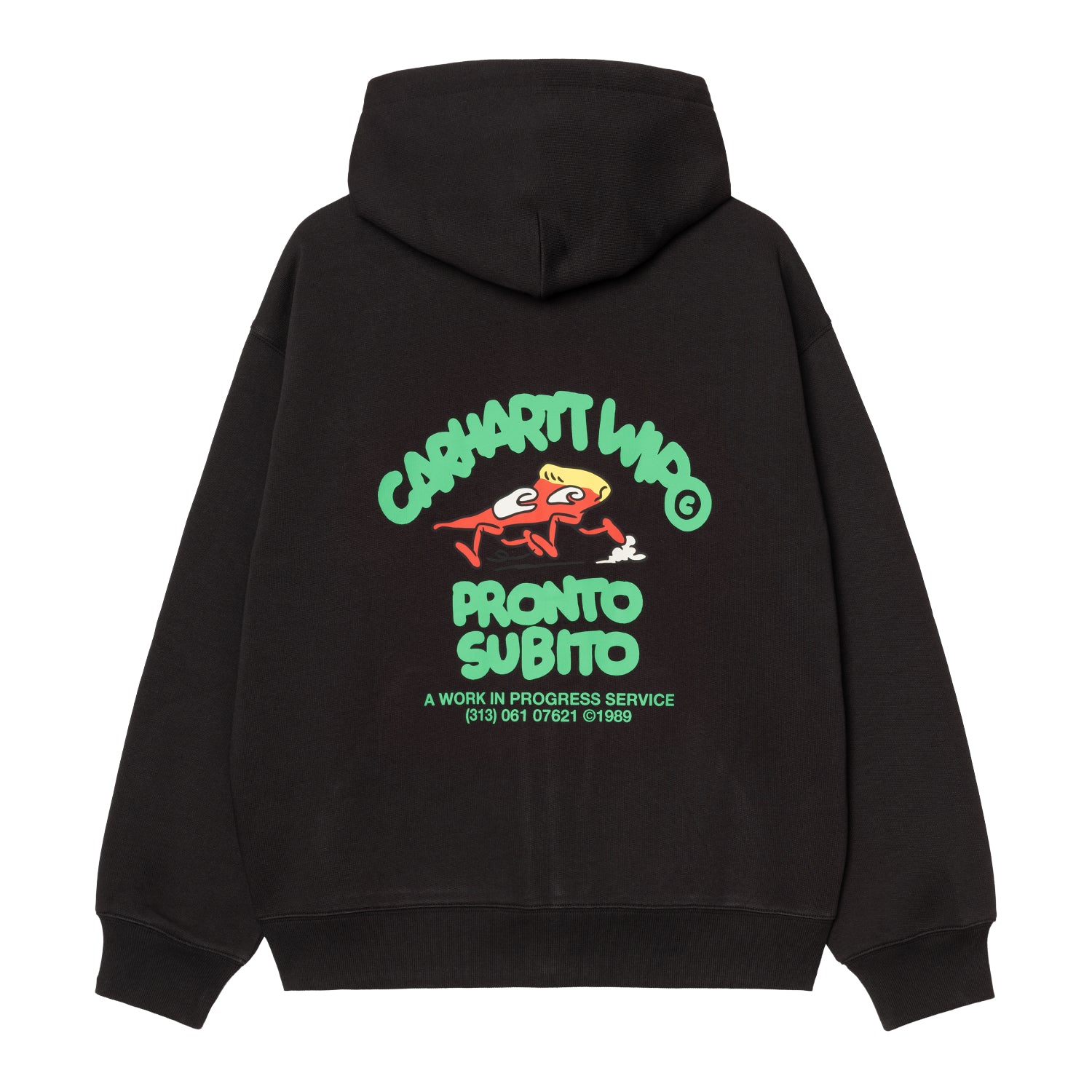 HOODED PRONTO SWEAT JACKET - Black