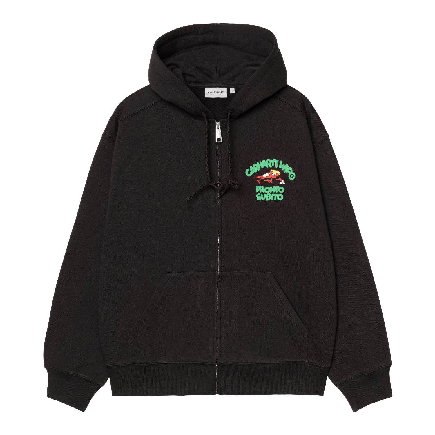 HOODED PRONTO SWEAT JACKET - Black