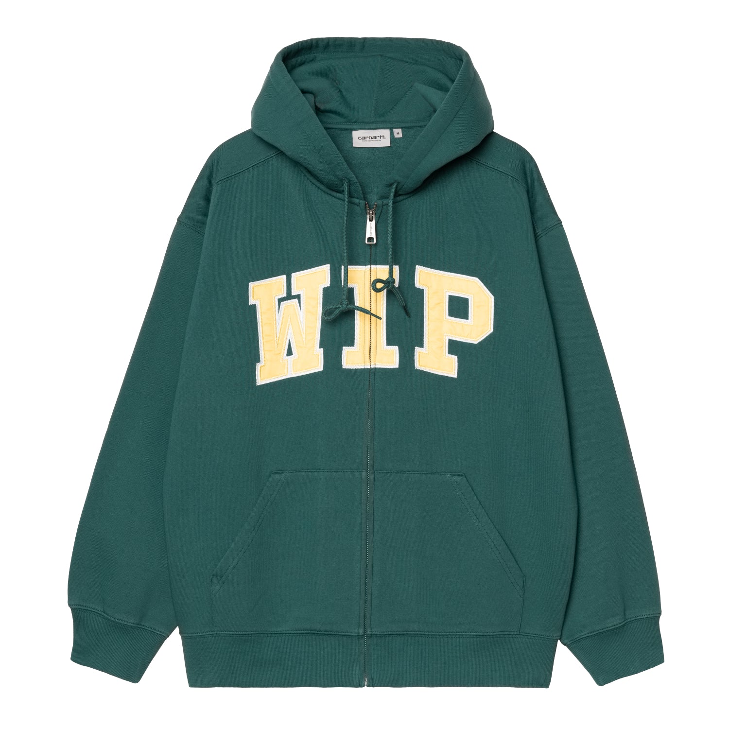 HOODED WIP SWEAT JACKET - Rainforest (stone washed)