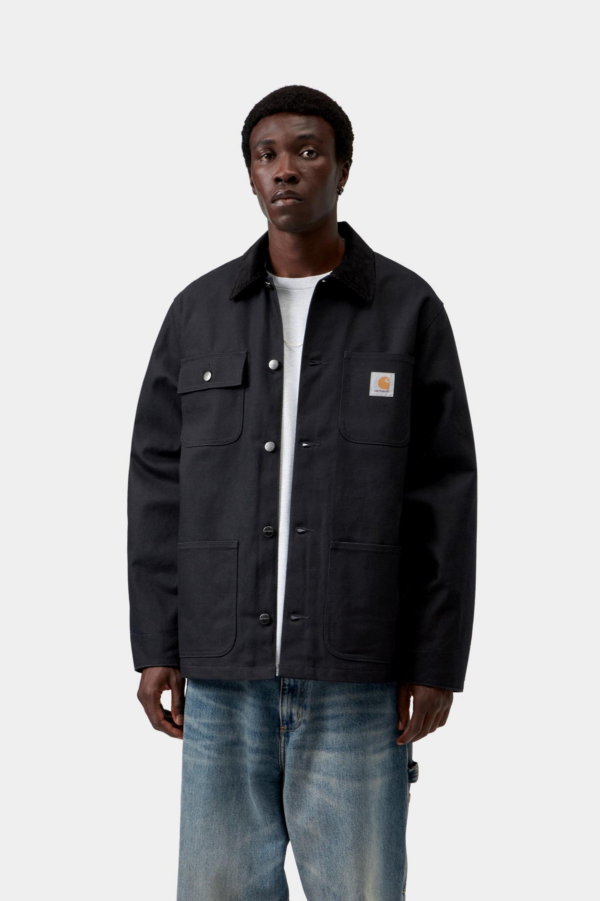 Michigan Coat - Dark Navy / Black rigid