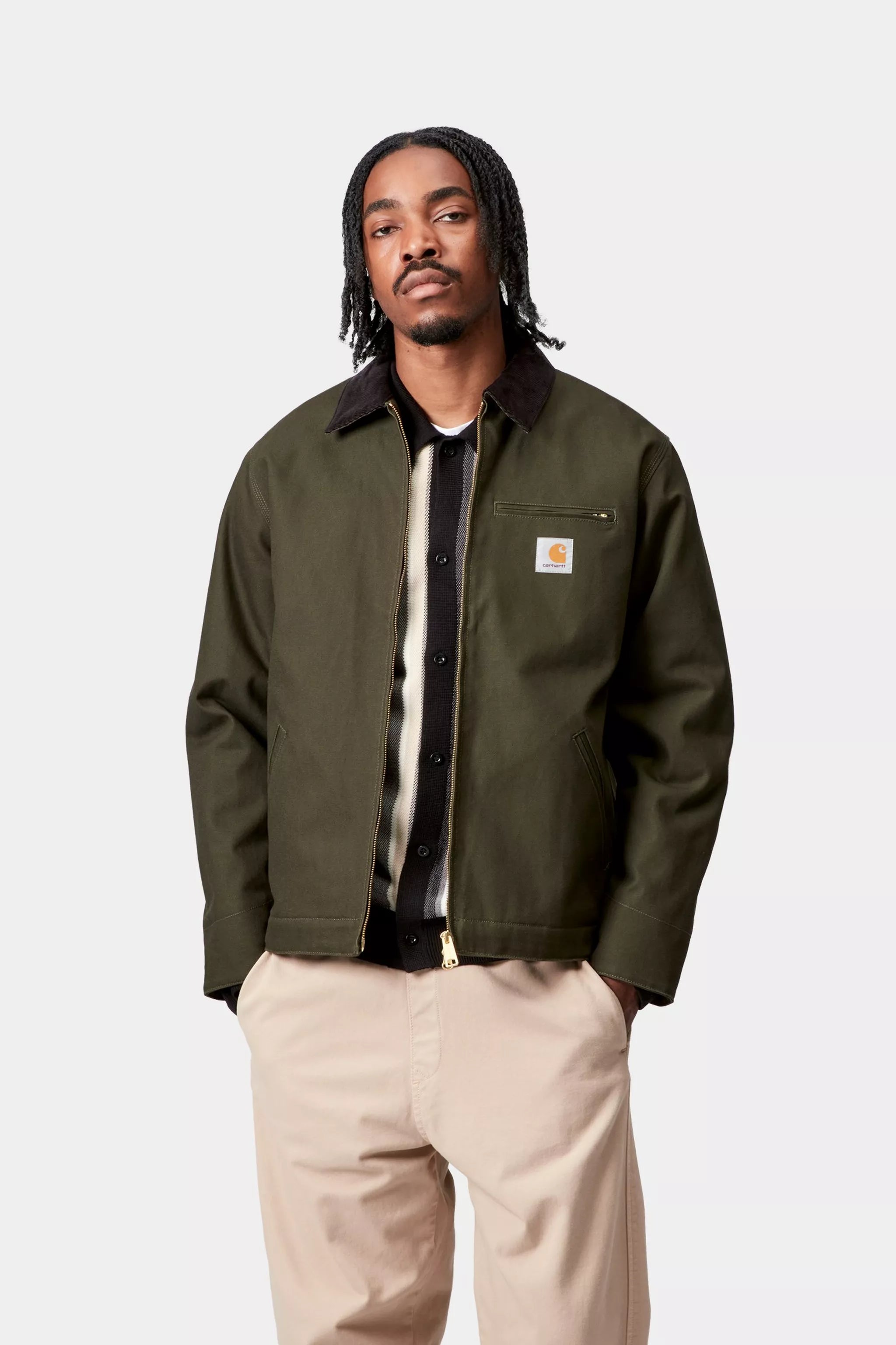 DETROIT JACKET - Olive / Black (rigid)
