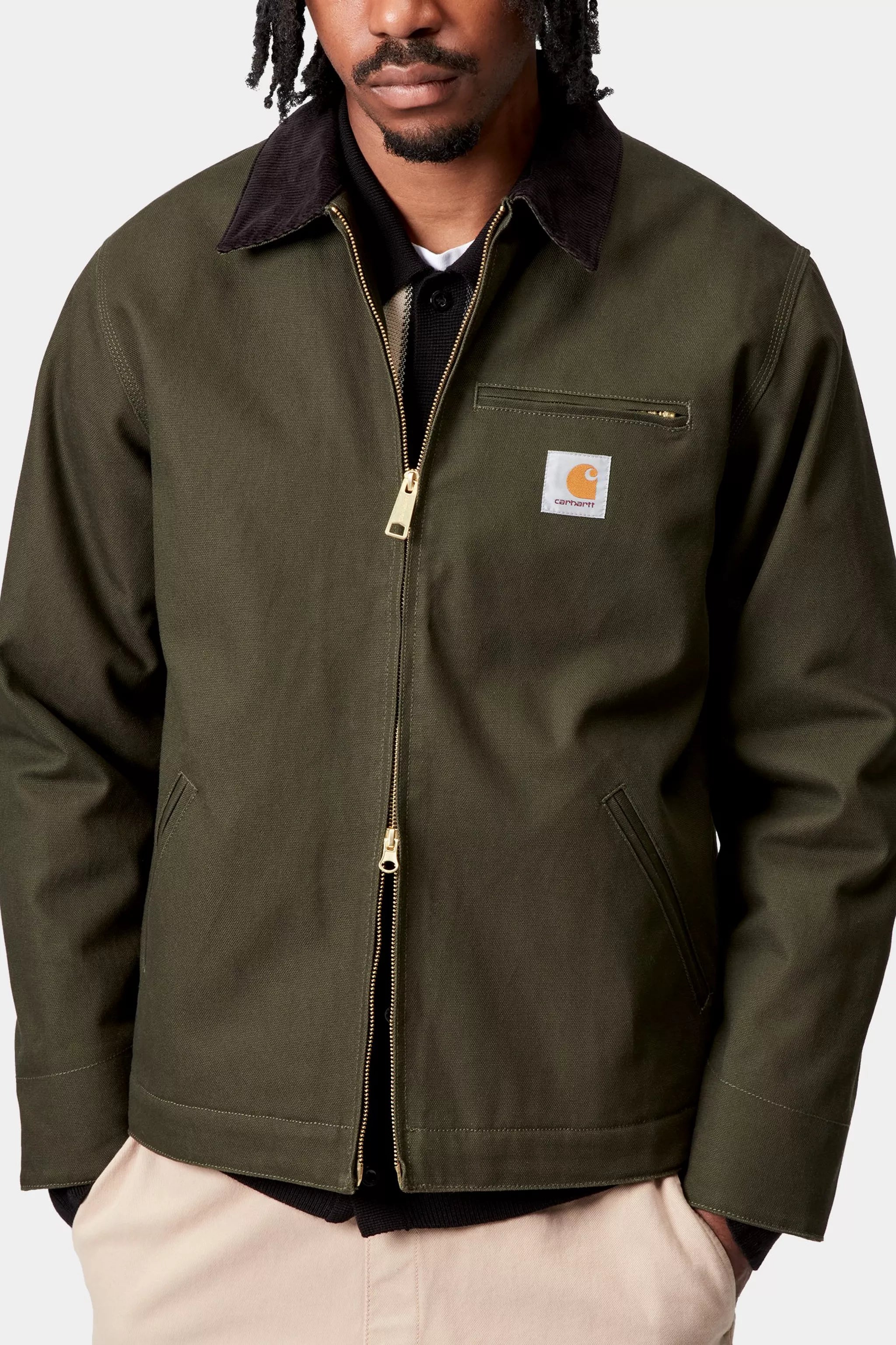 DETROIT JACKET - Olive / Black (rigid)