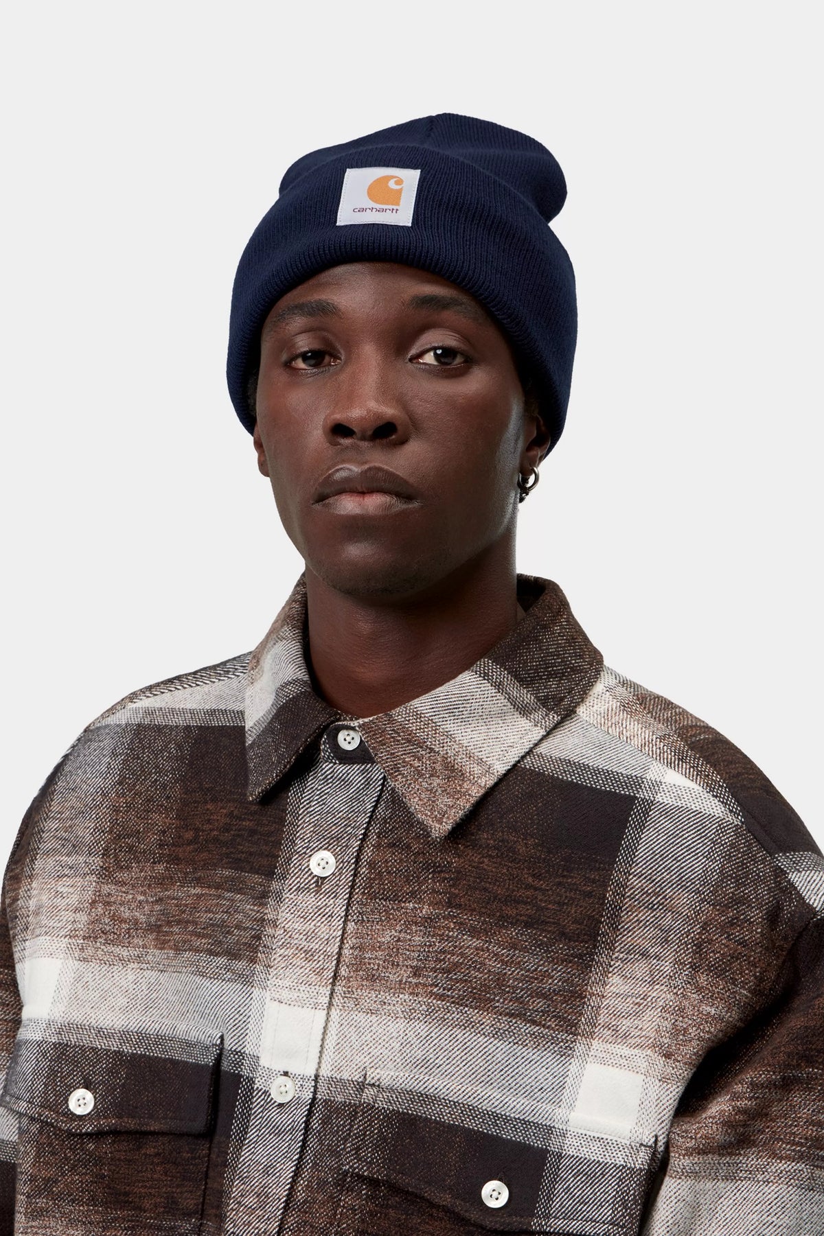 Acrylic Watch Hat - Dark Navy