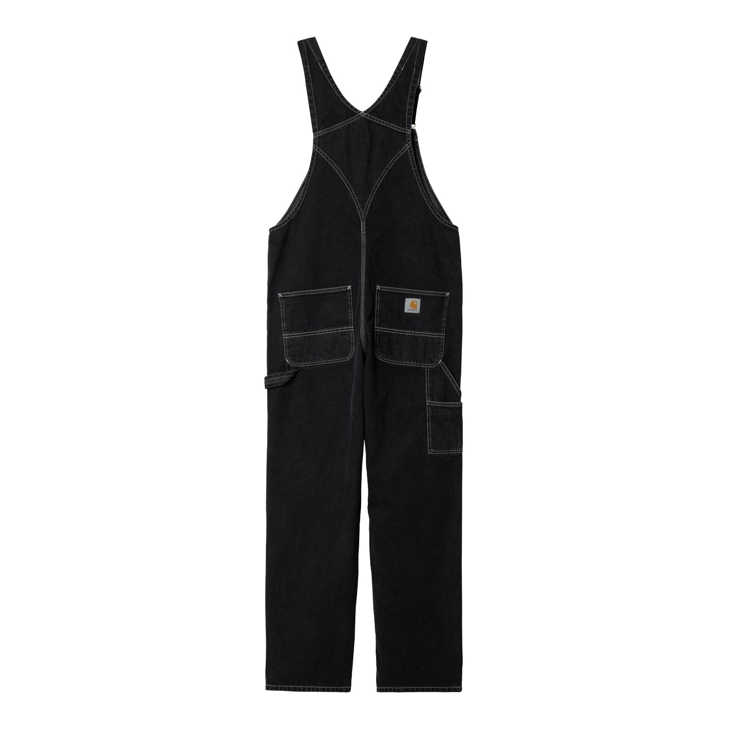 BIB OVERALL - Black (stone washed)
