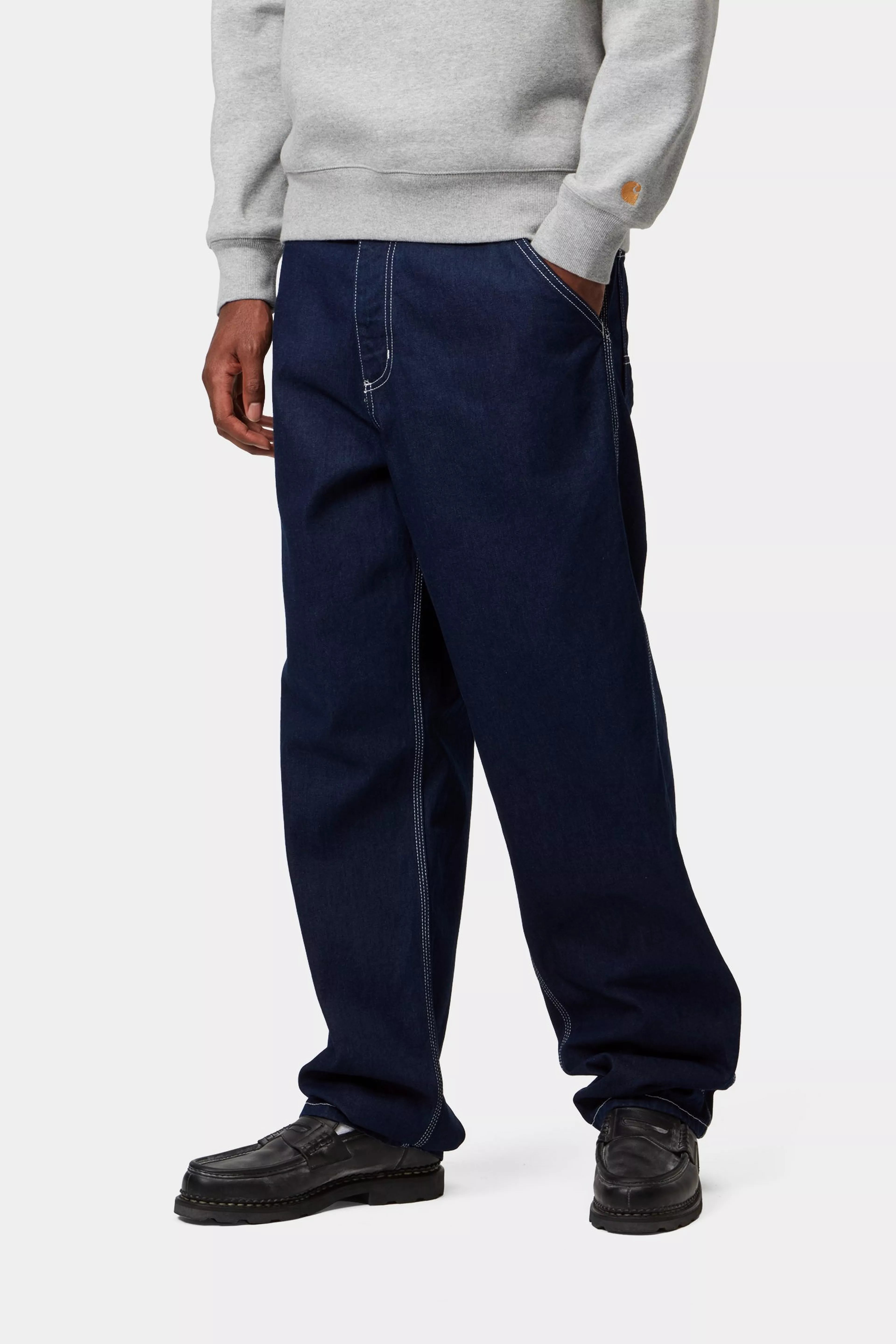 SIMPLE PANT - Blue (one wash)