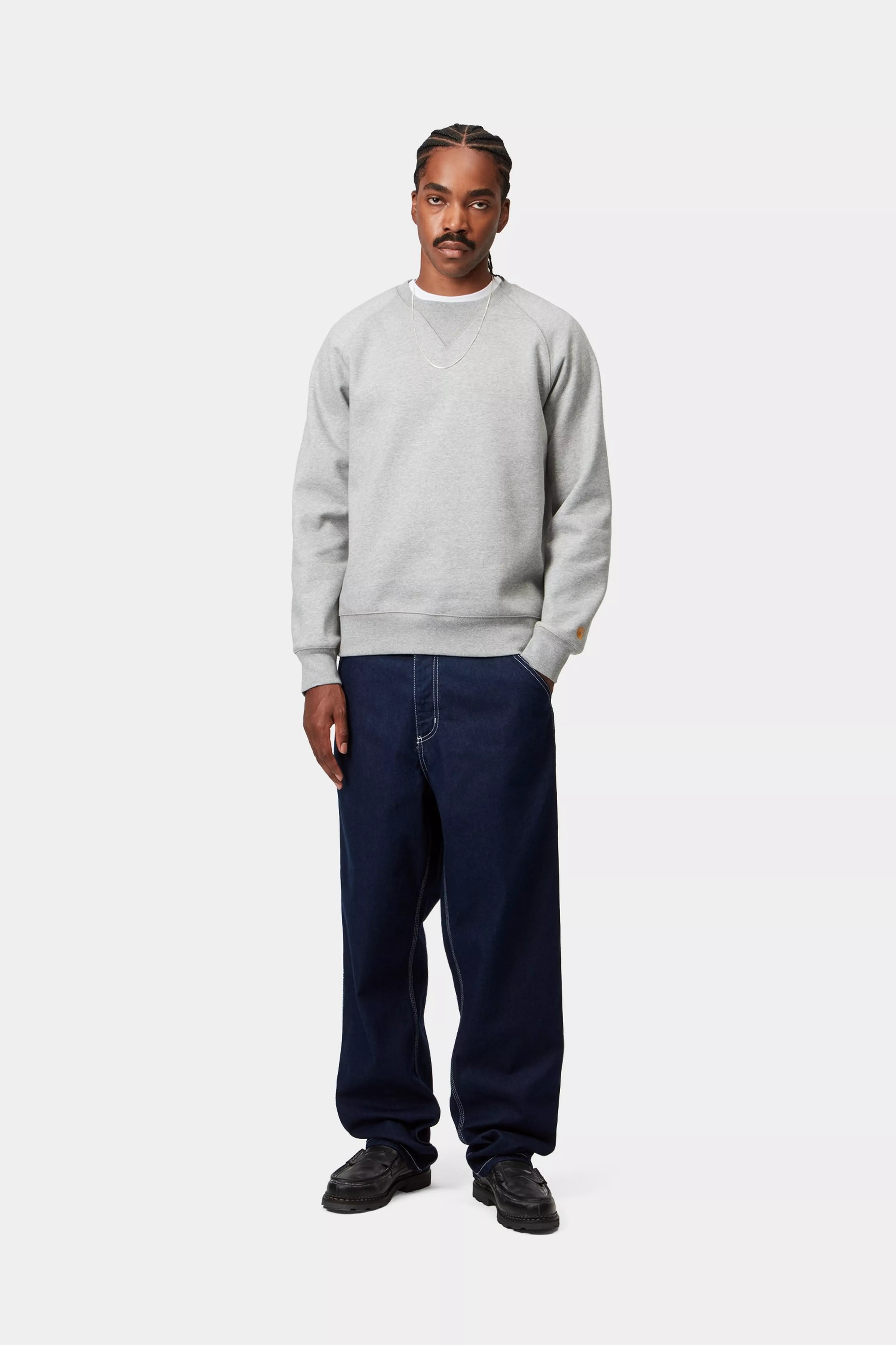 SIMPLE PANT - Blue (one wash)