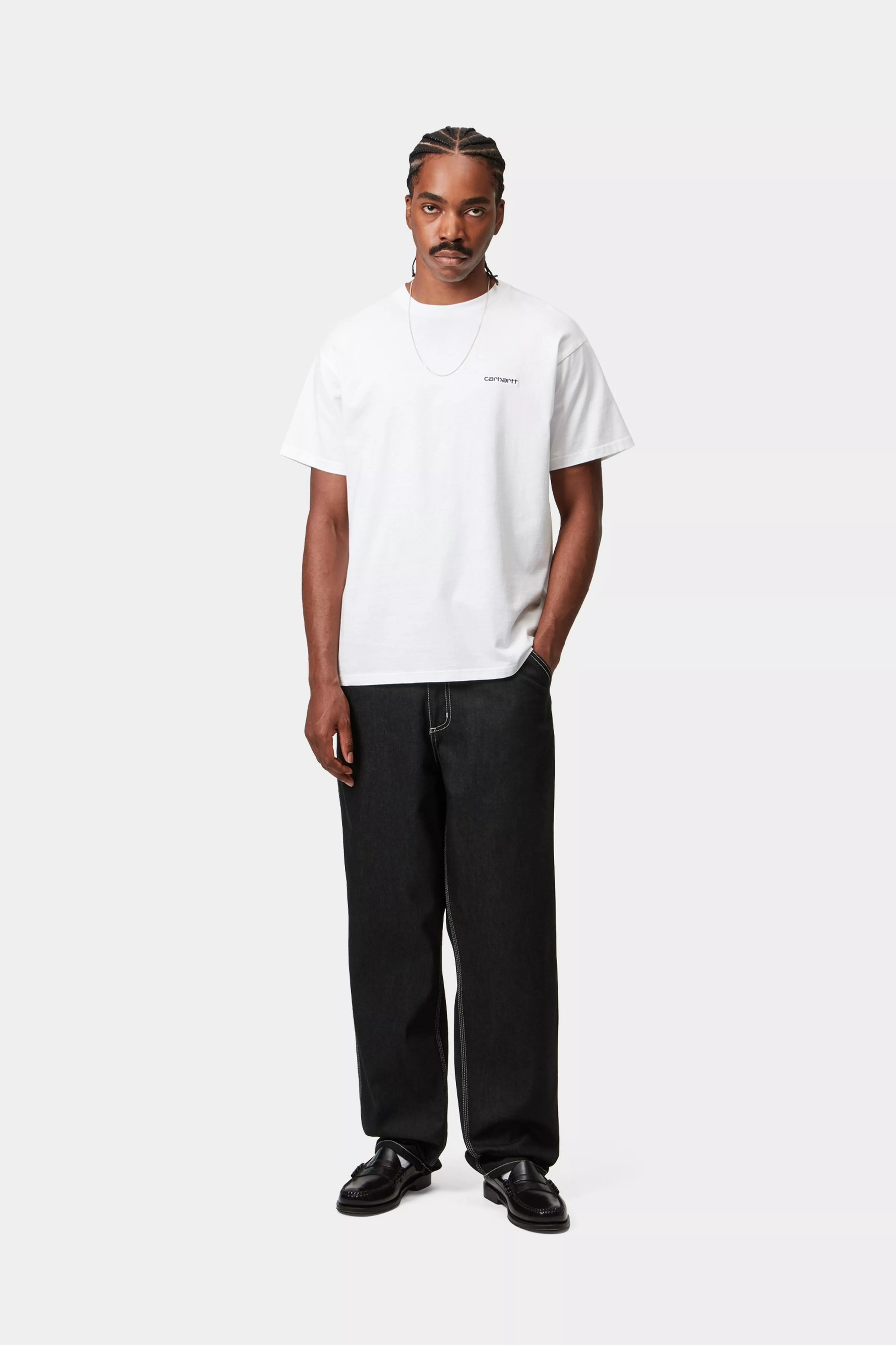 SIMPLE PANT - Black (one wash)