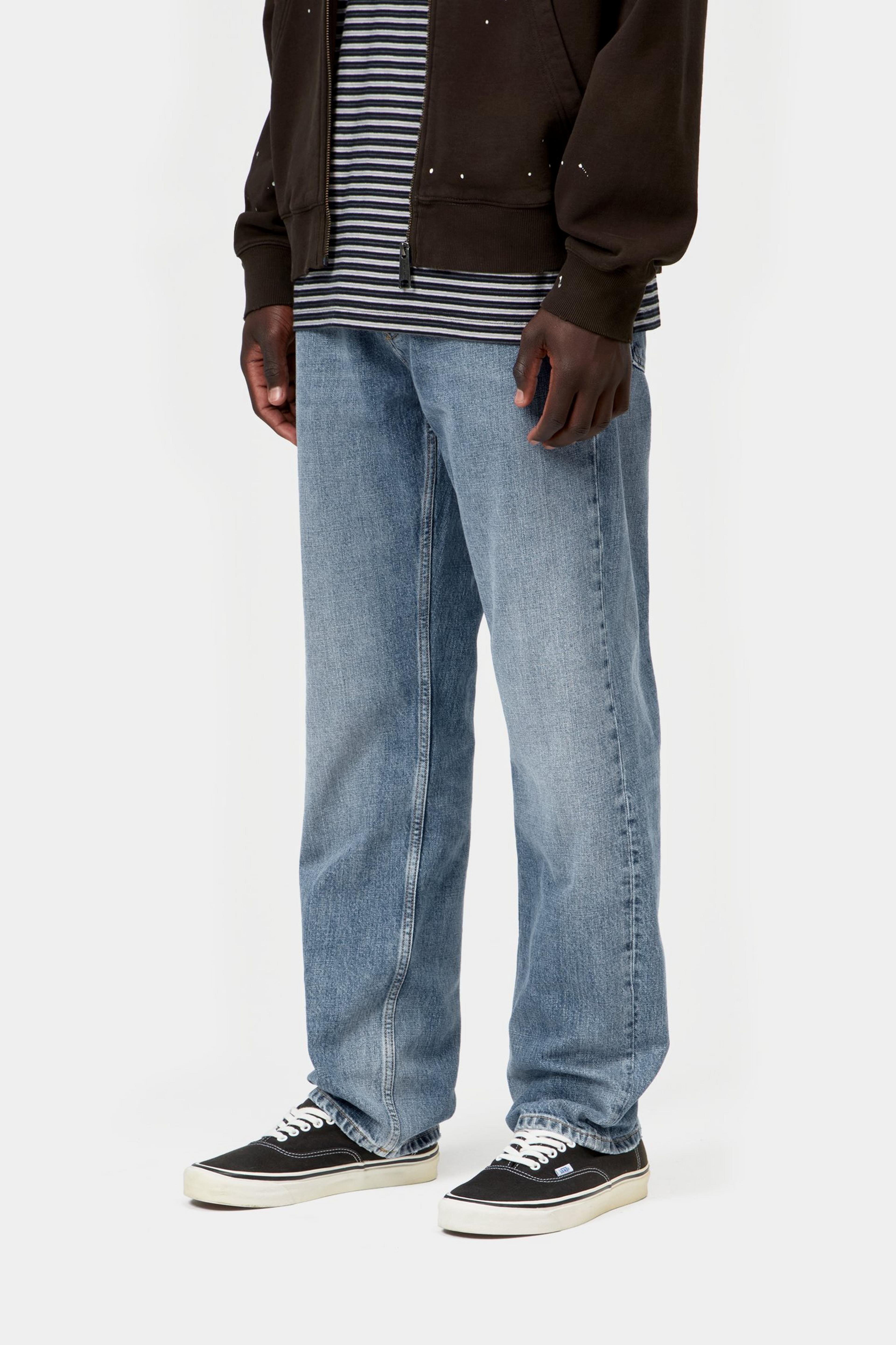 Marlow Pant - Blue (worn bleached)