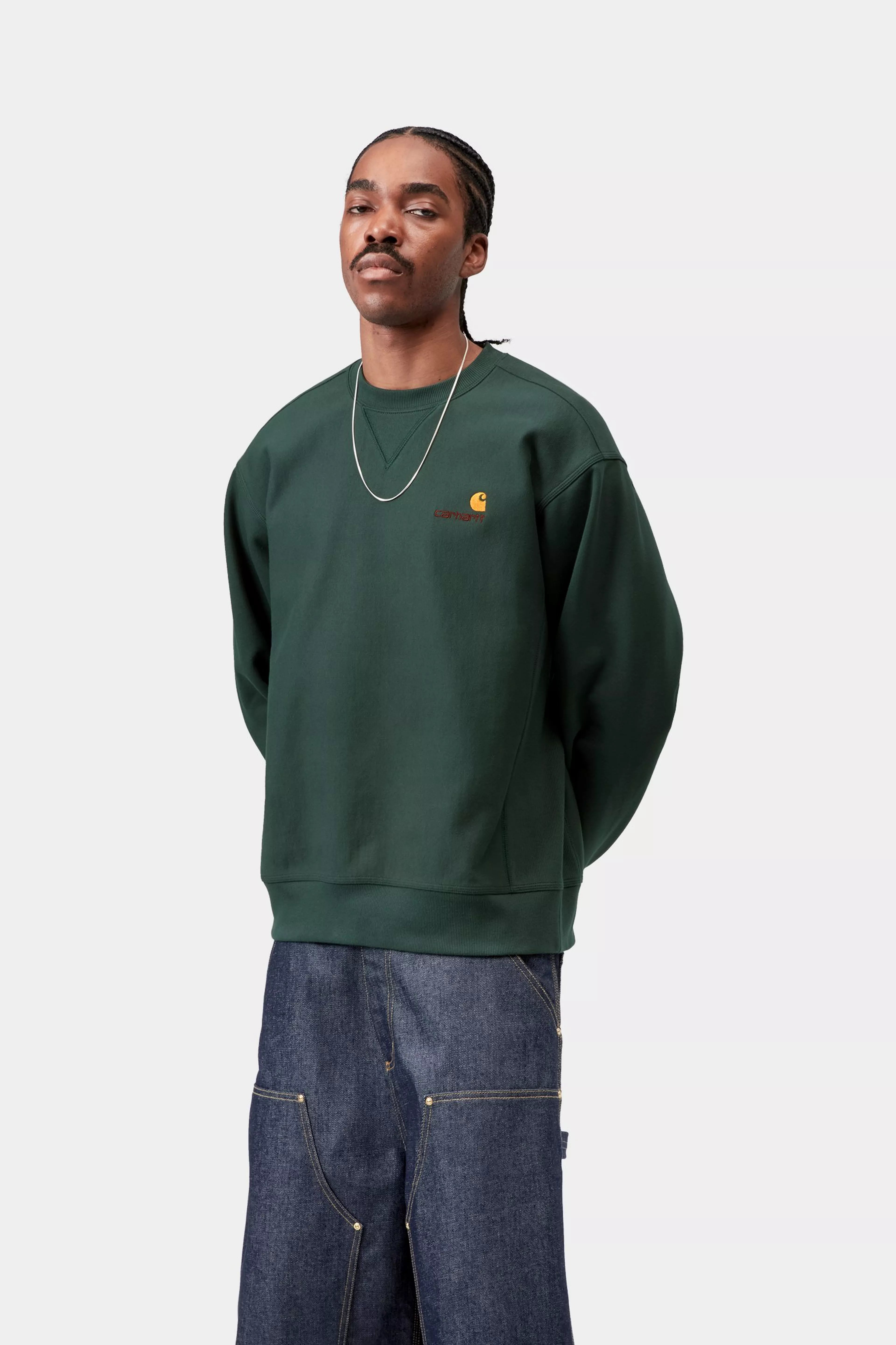 American Script Sweat - Kale Green
