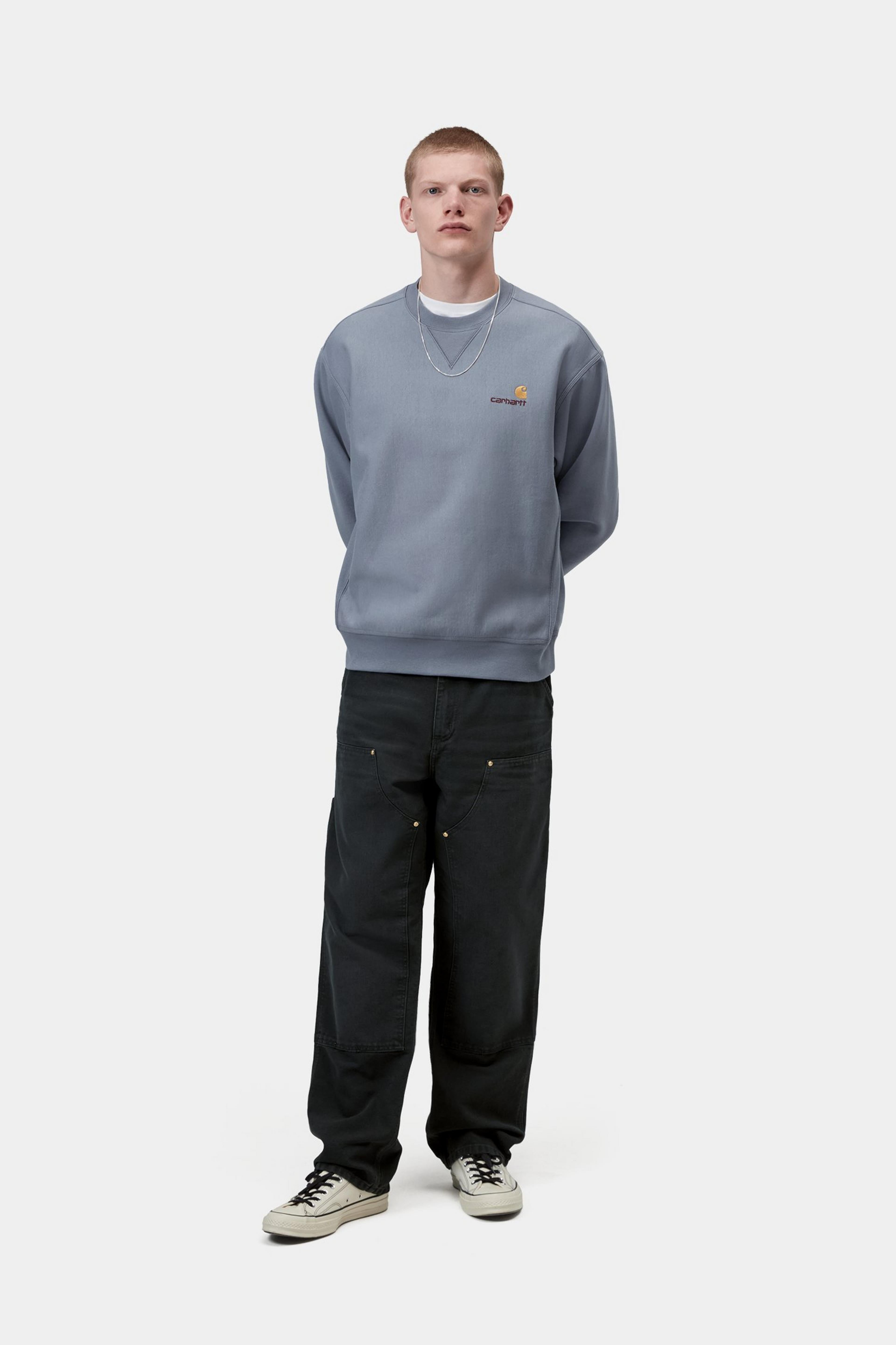 American Script Sweat - Shady Blue