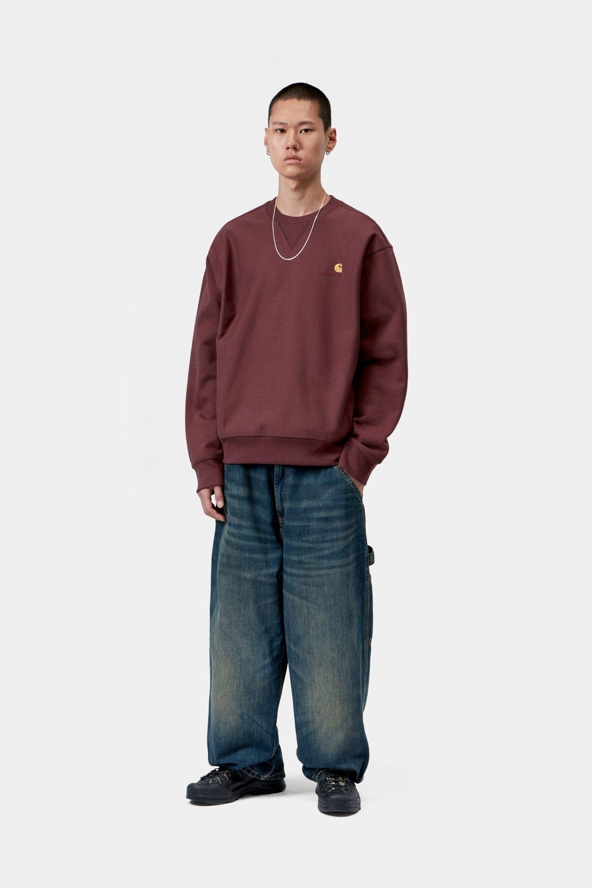 American Script Sweatshirt - Amarone