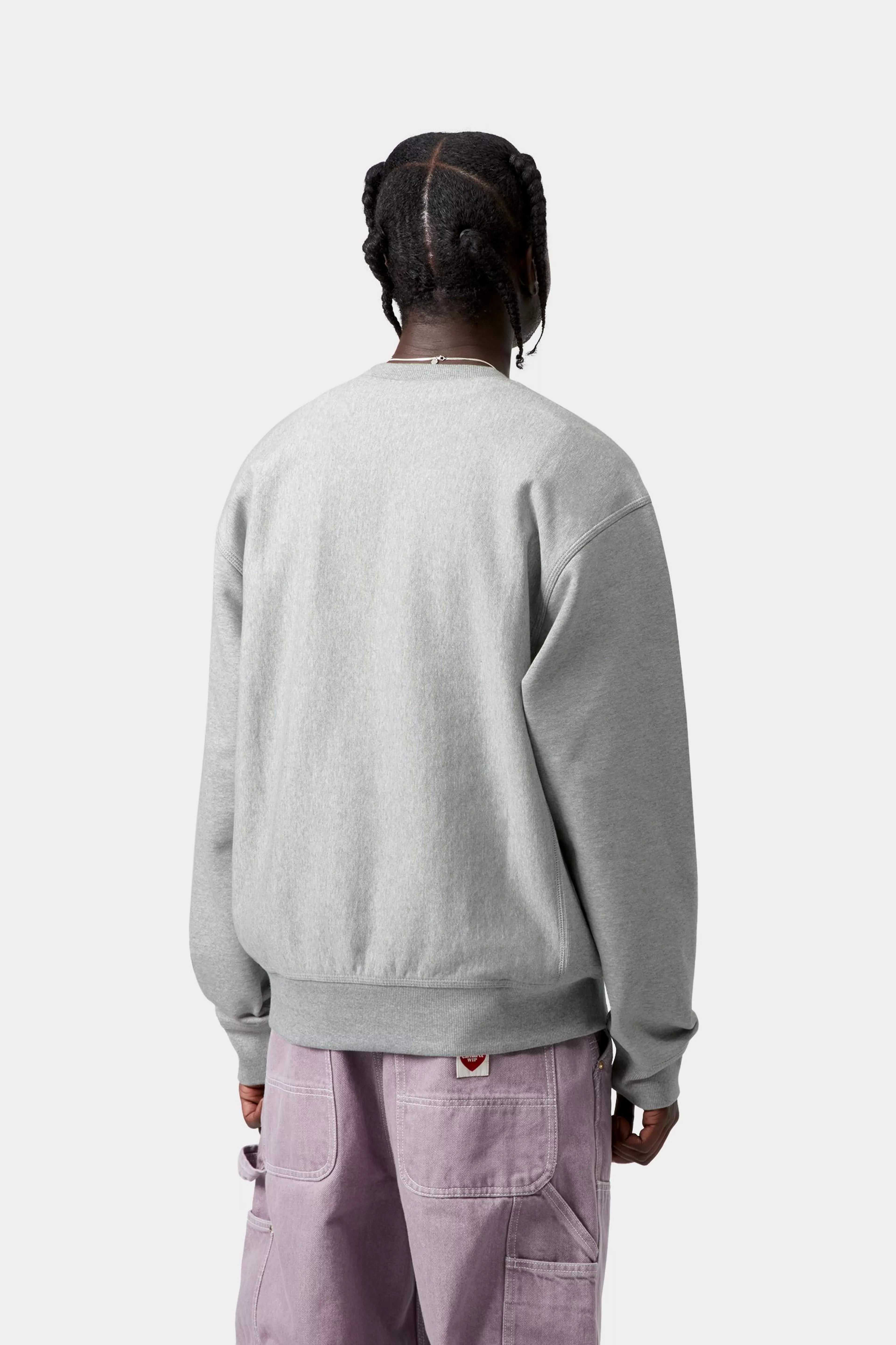 American Script Sweat - Grey Heather