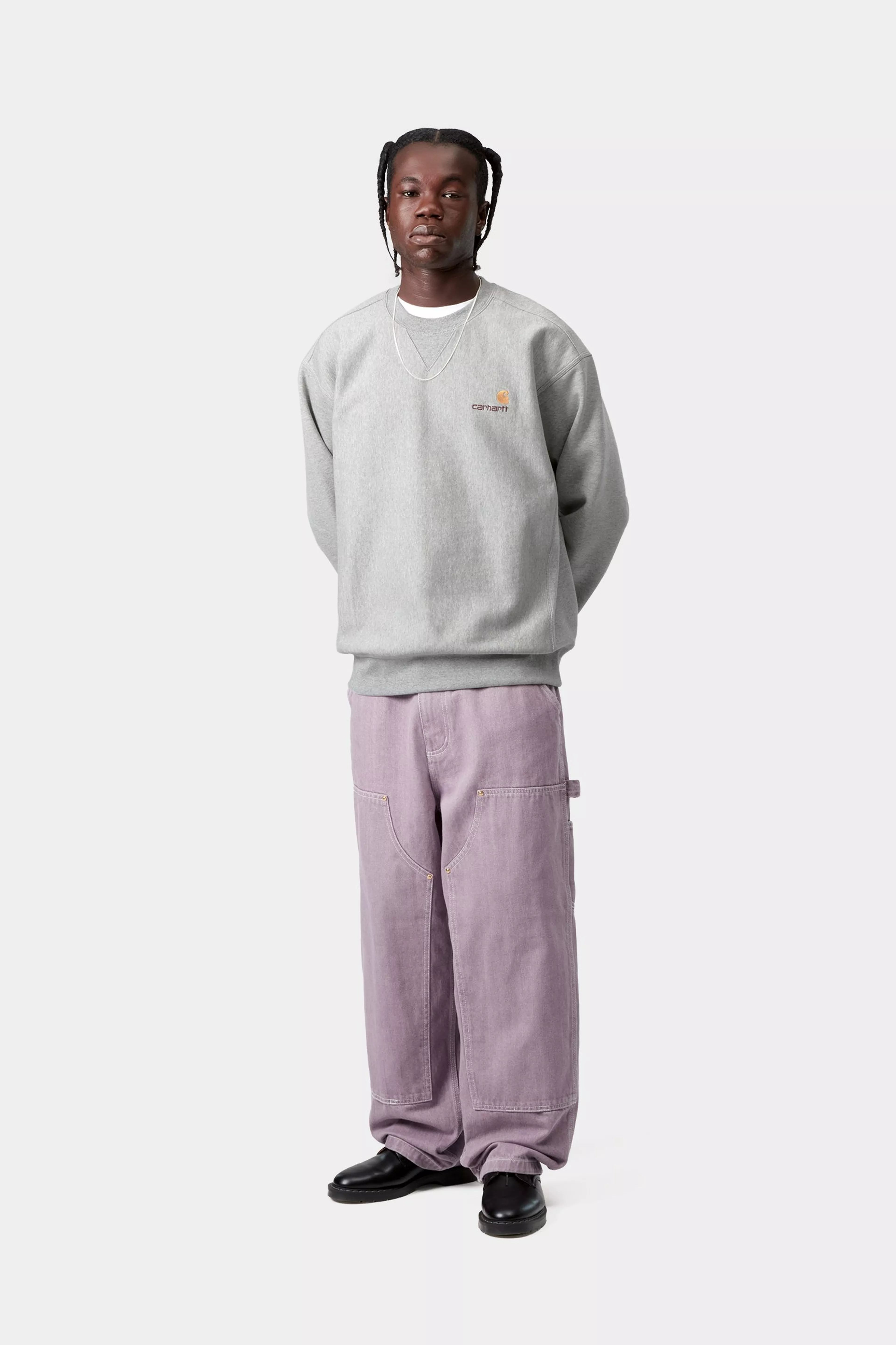American Script Sweat - Grey Heather