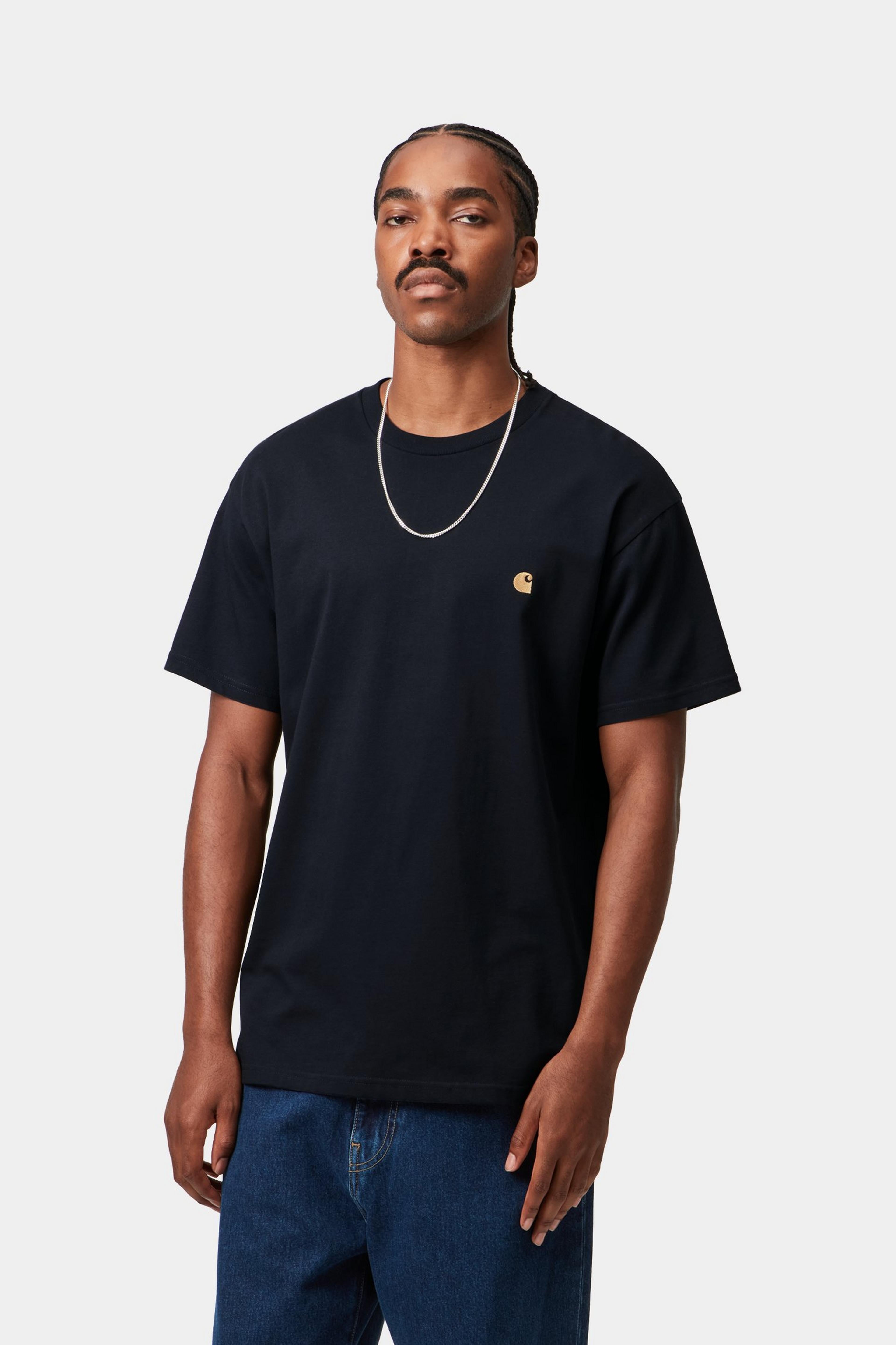 S/S Chase T-Shirt - Dark Navy / Gold