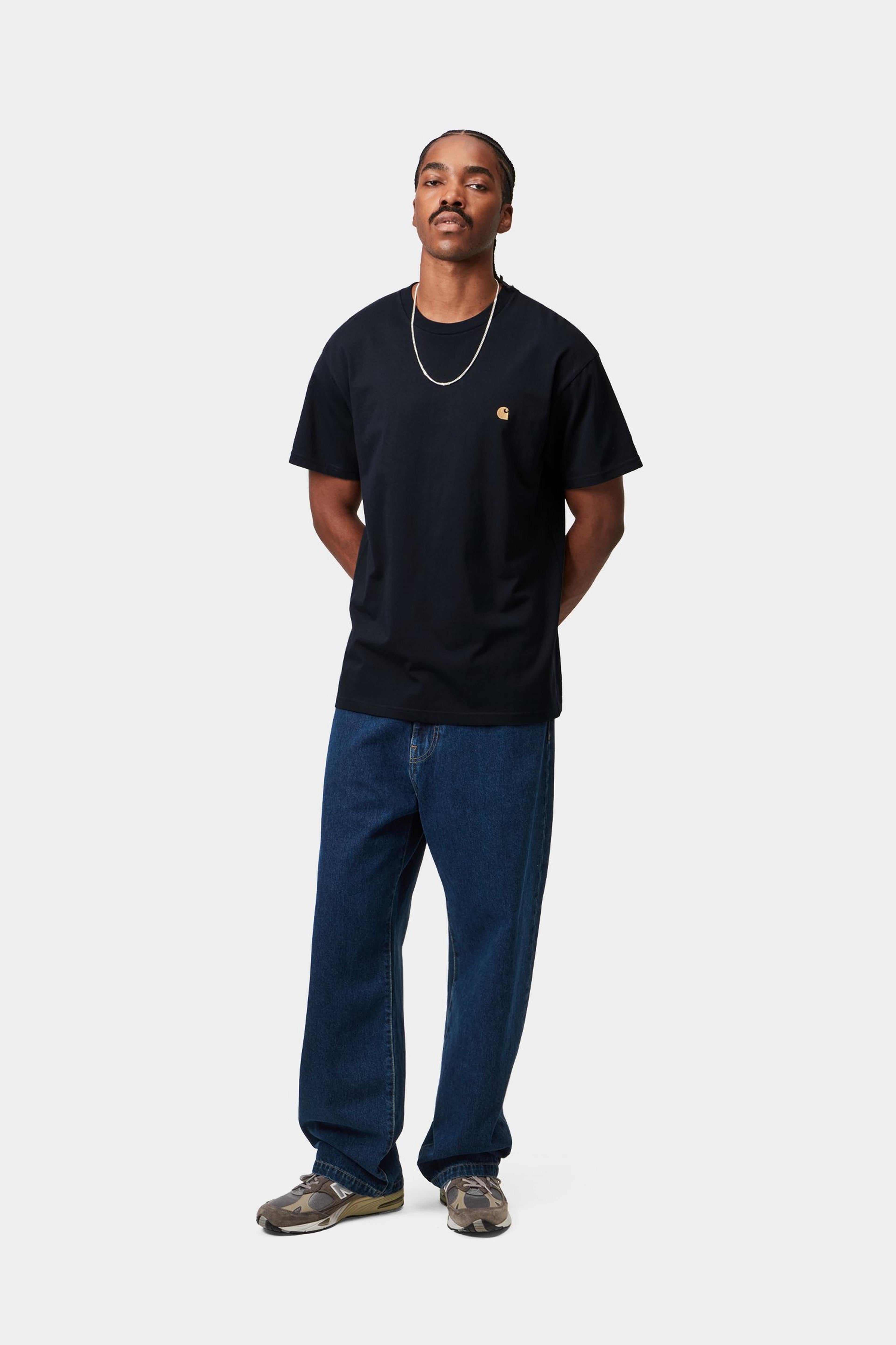 S/S Chase T-Shirt - Dark Navy / Gold