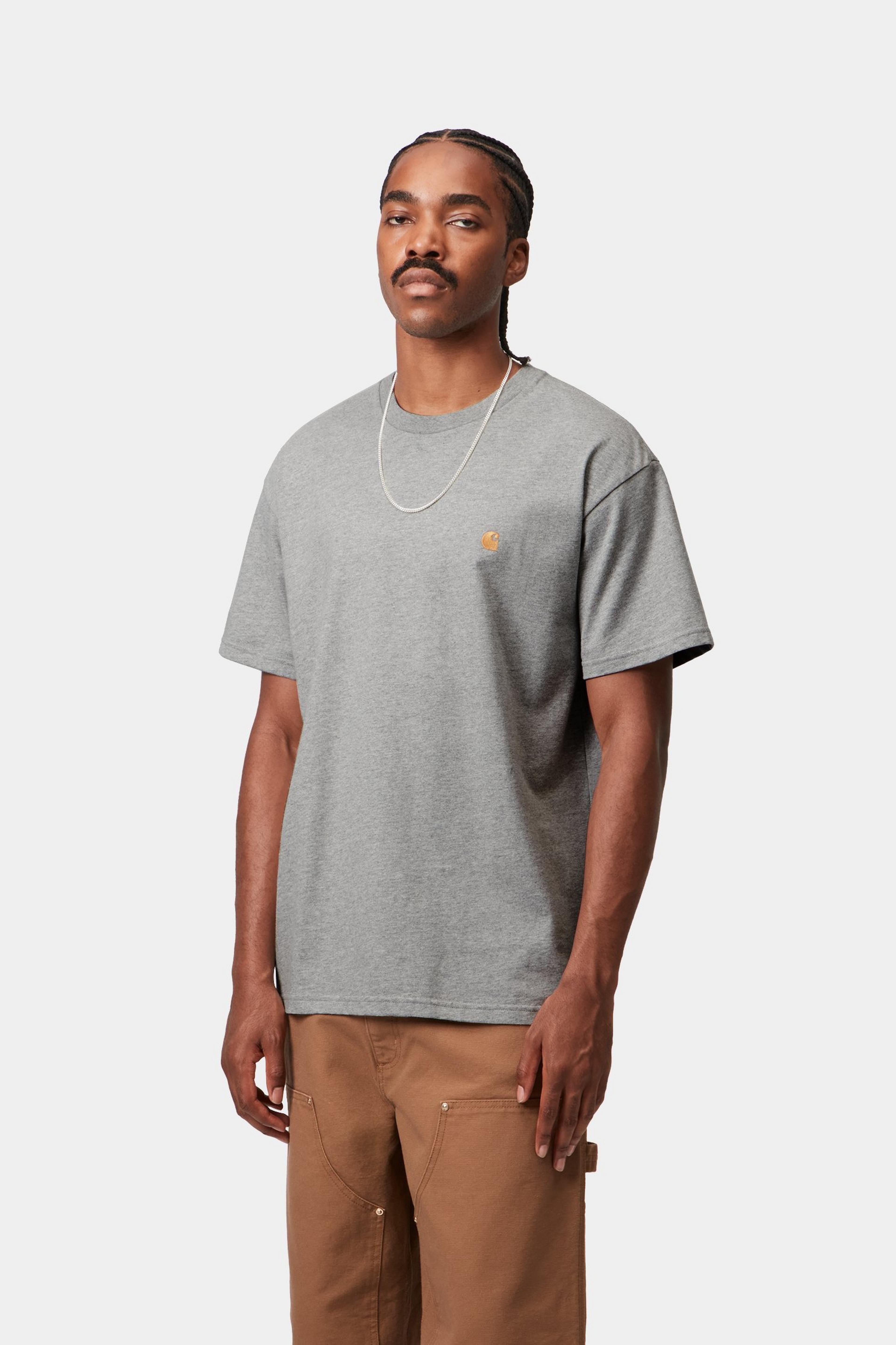 S/S Chase T-Shirt - Grey Heather / Gold