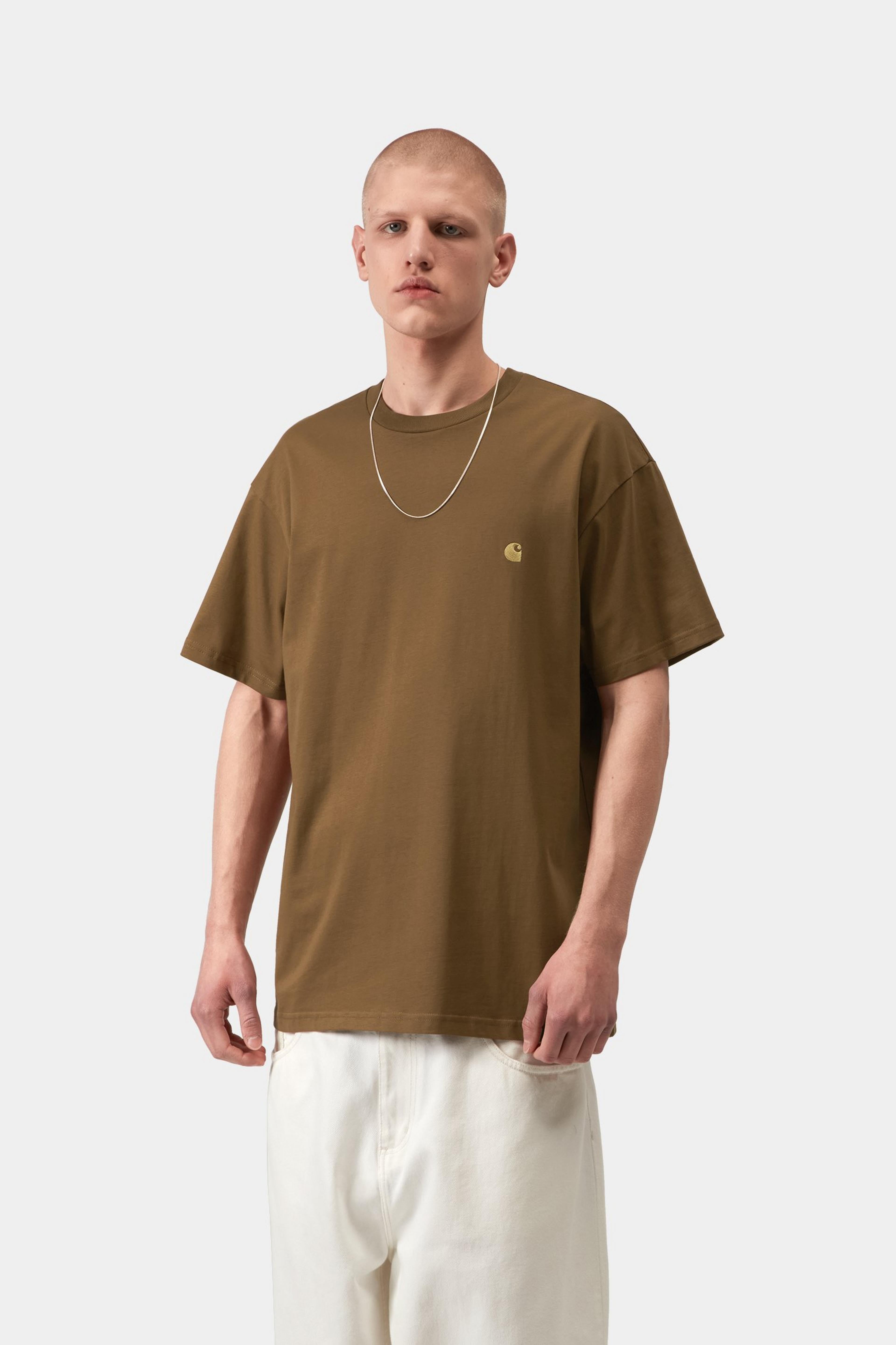 S/S Chase T-Shirt - Hamilton Brown / Gold