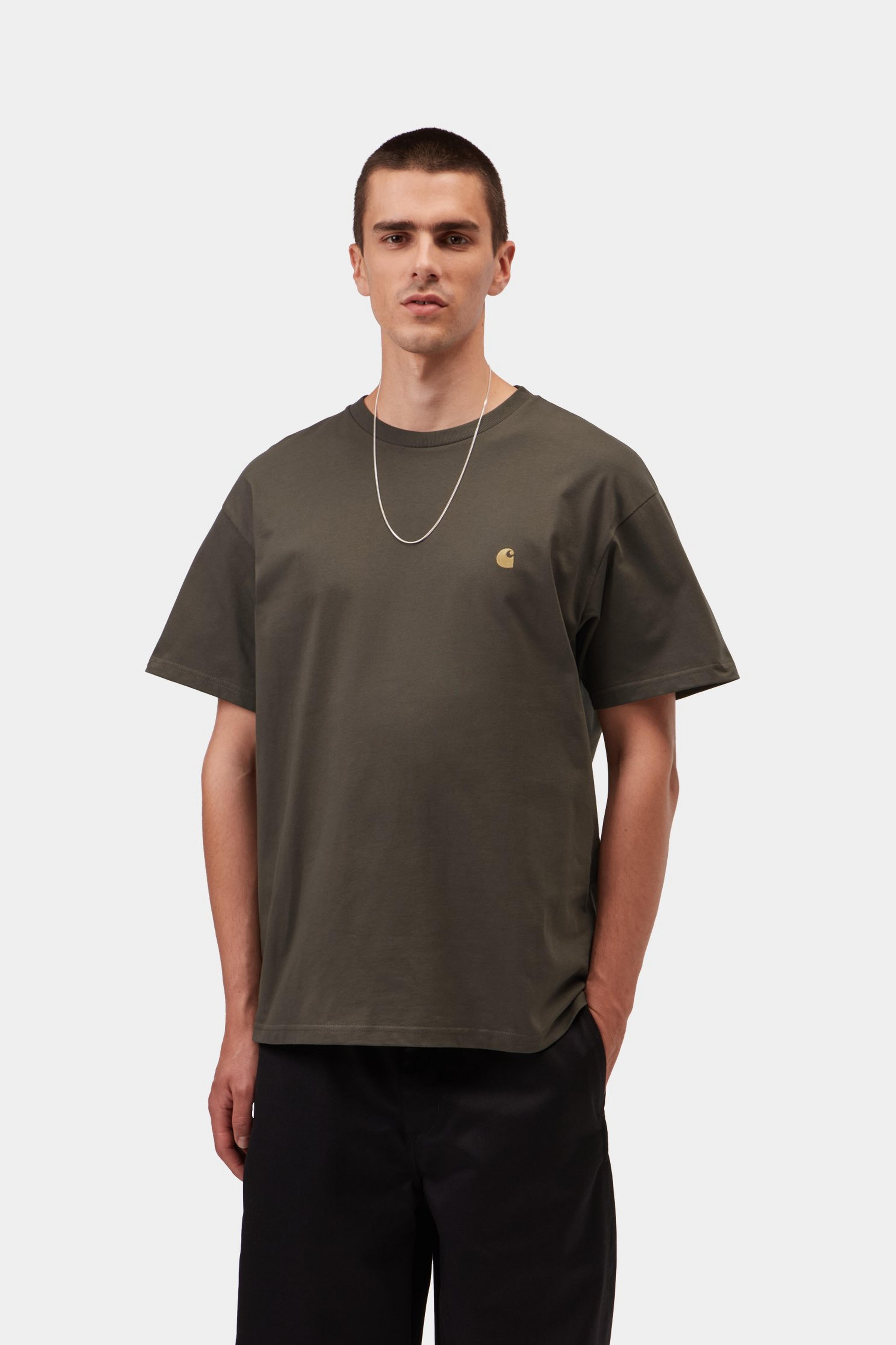 S/S Chase T-Shirt - Shungite / Gold